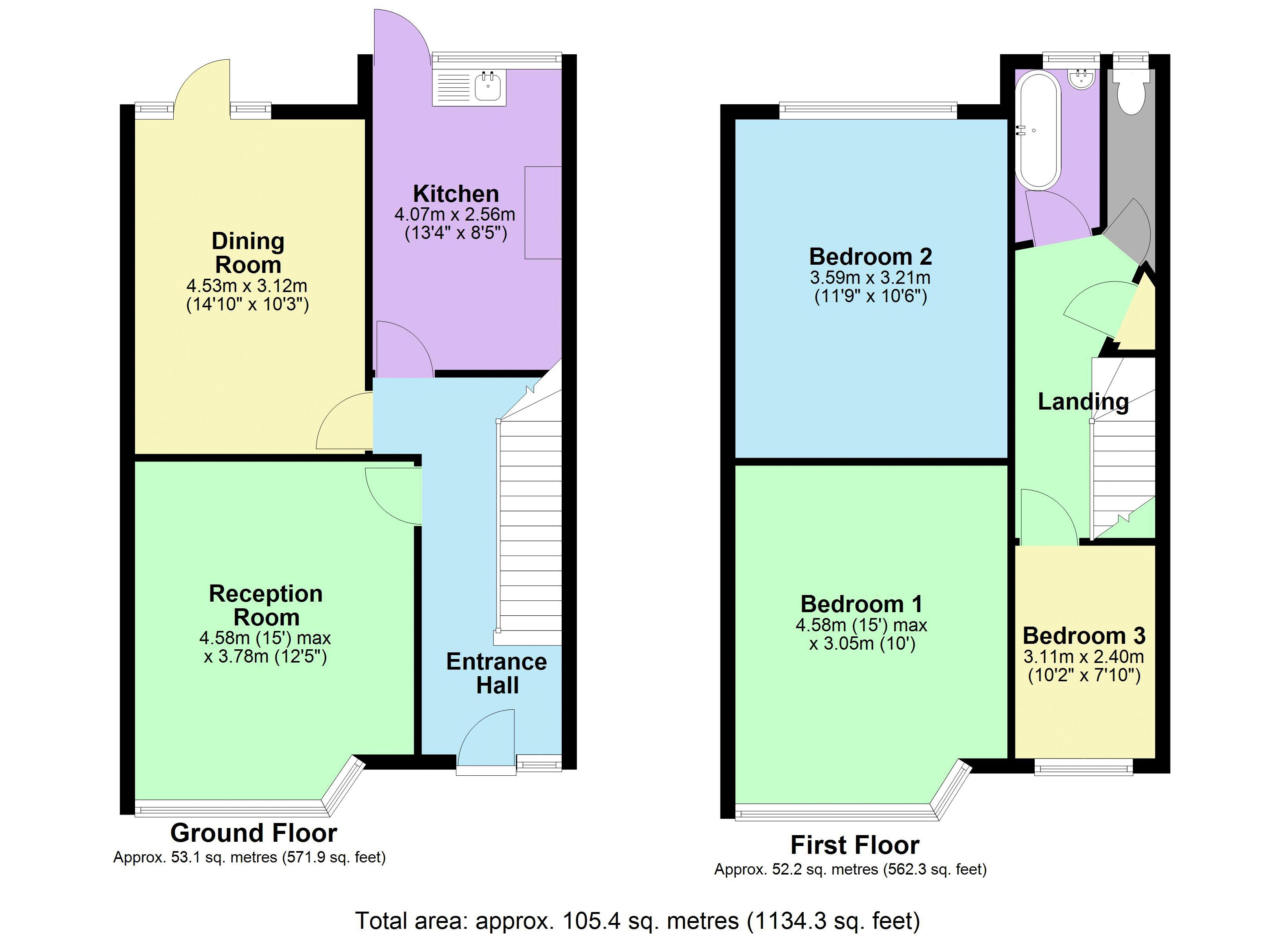 4, The Gardens, Harrow floorplan