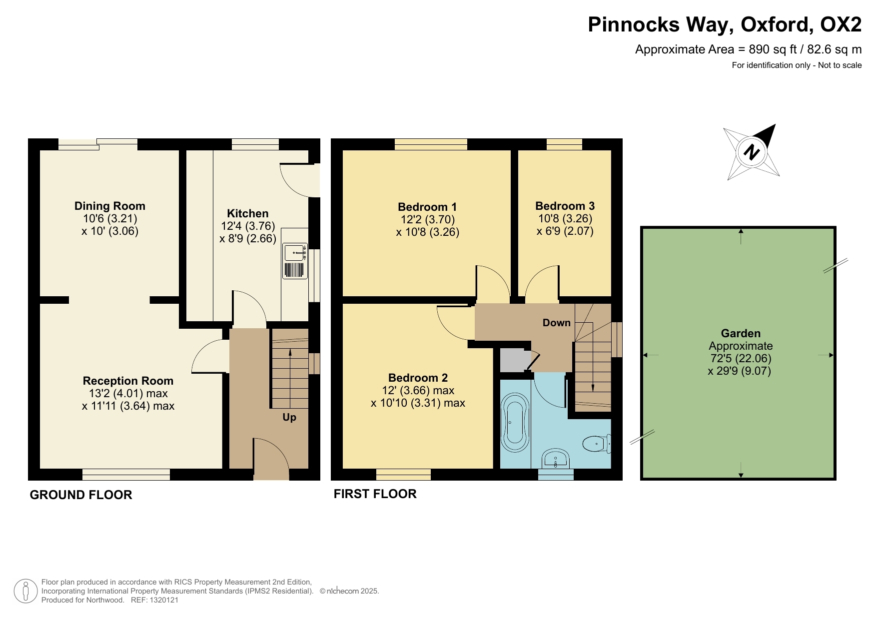56, Pinnocks Way, Oxford floorplan