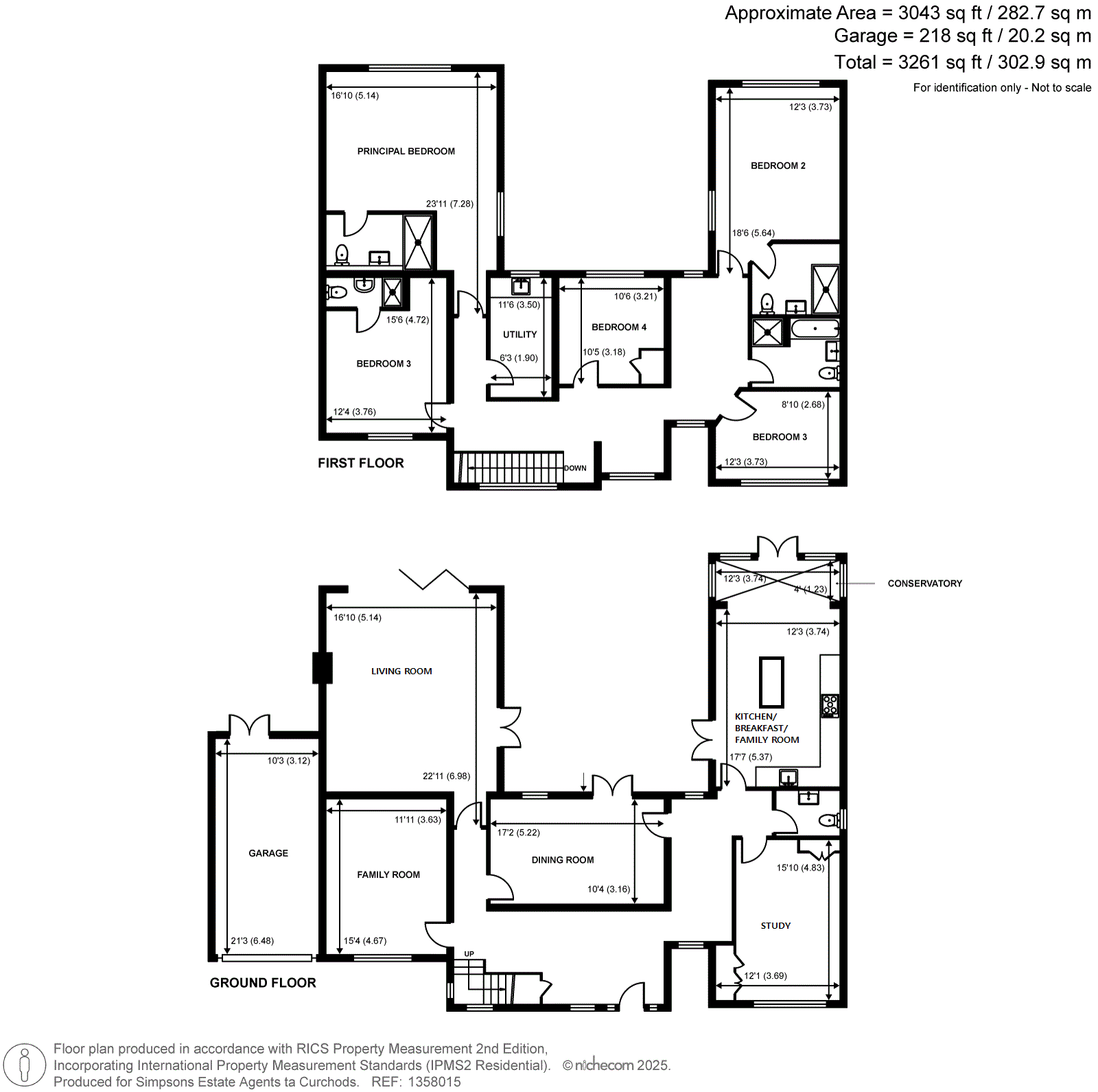 100, Burwood Road, Walton-on-Thames floorplan