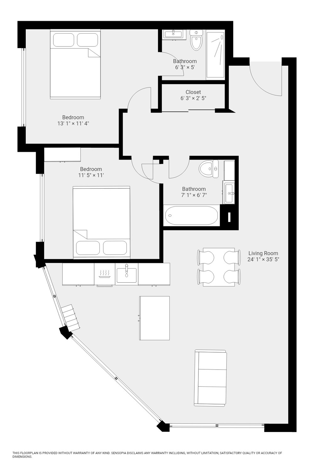 51, Apt 201 Hoola (East Tower), Tidal Basin Rd, London floorplan