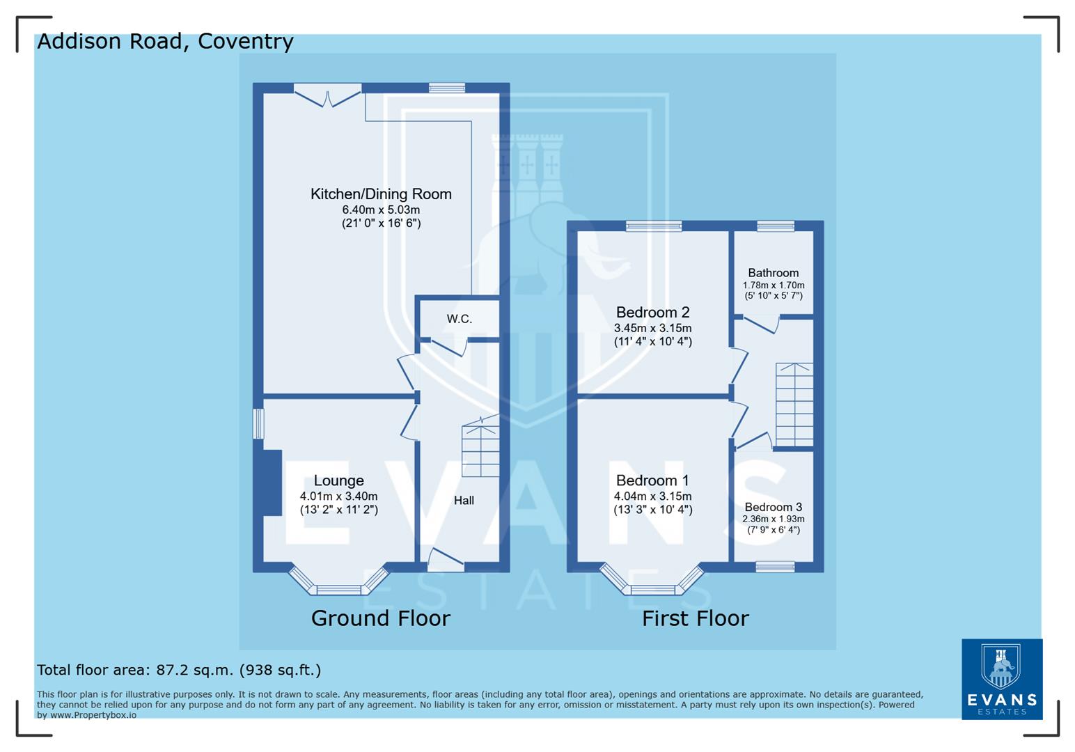 144, Addison Road, Coventry floorplan