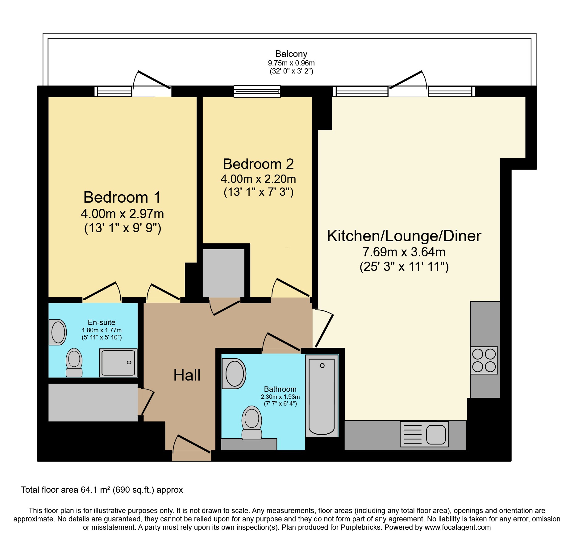 Apartment 506/Caspian Apartments, 5 Salton Square, London floorplan