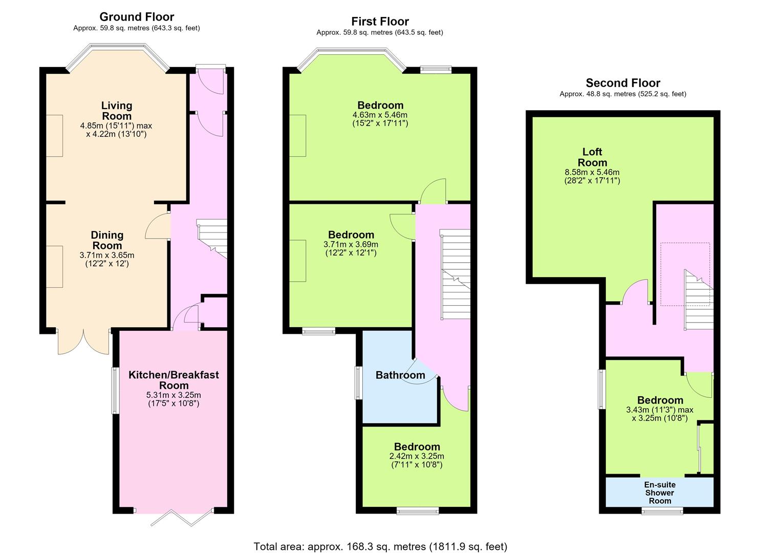 22, Wordsworth Road, Worthing floorplan