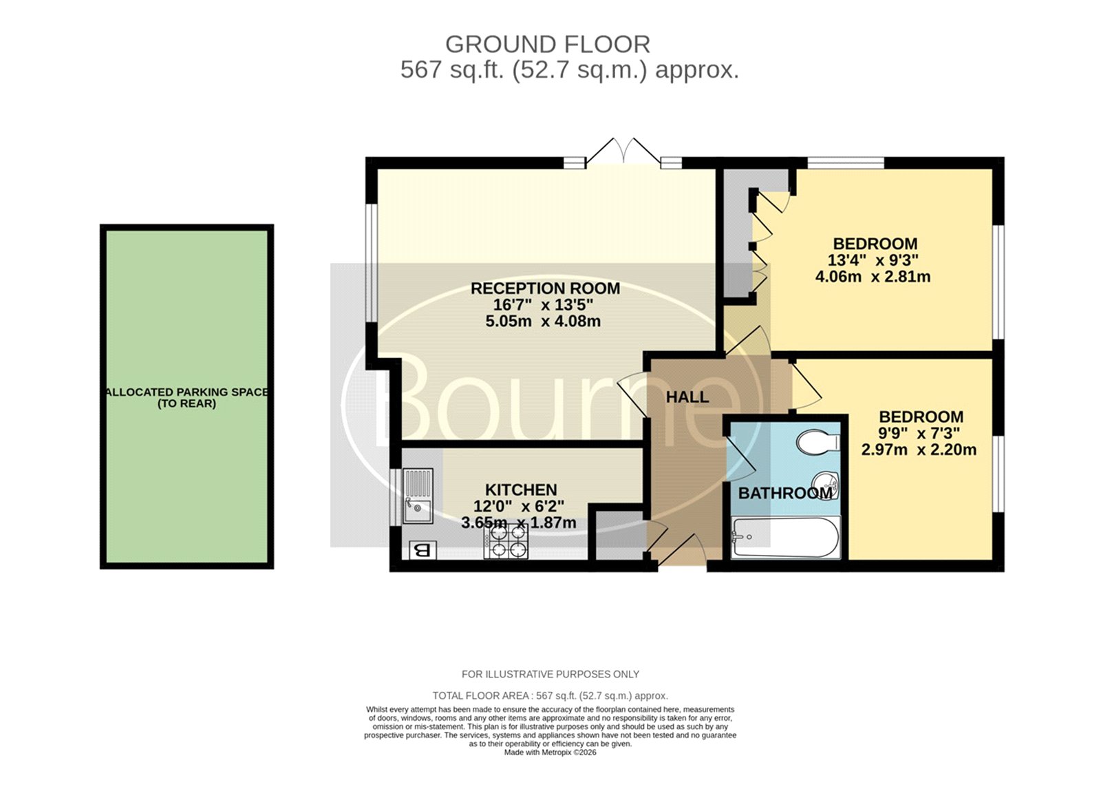 Flat 1, Boundary House, 1, Kings Road, Guildford floorplan