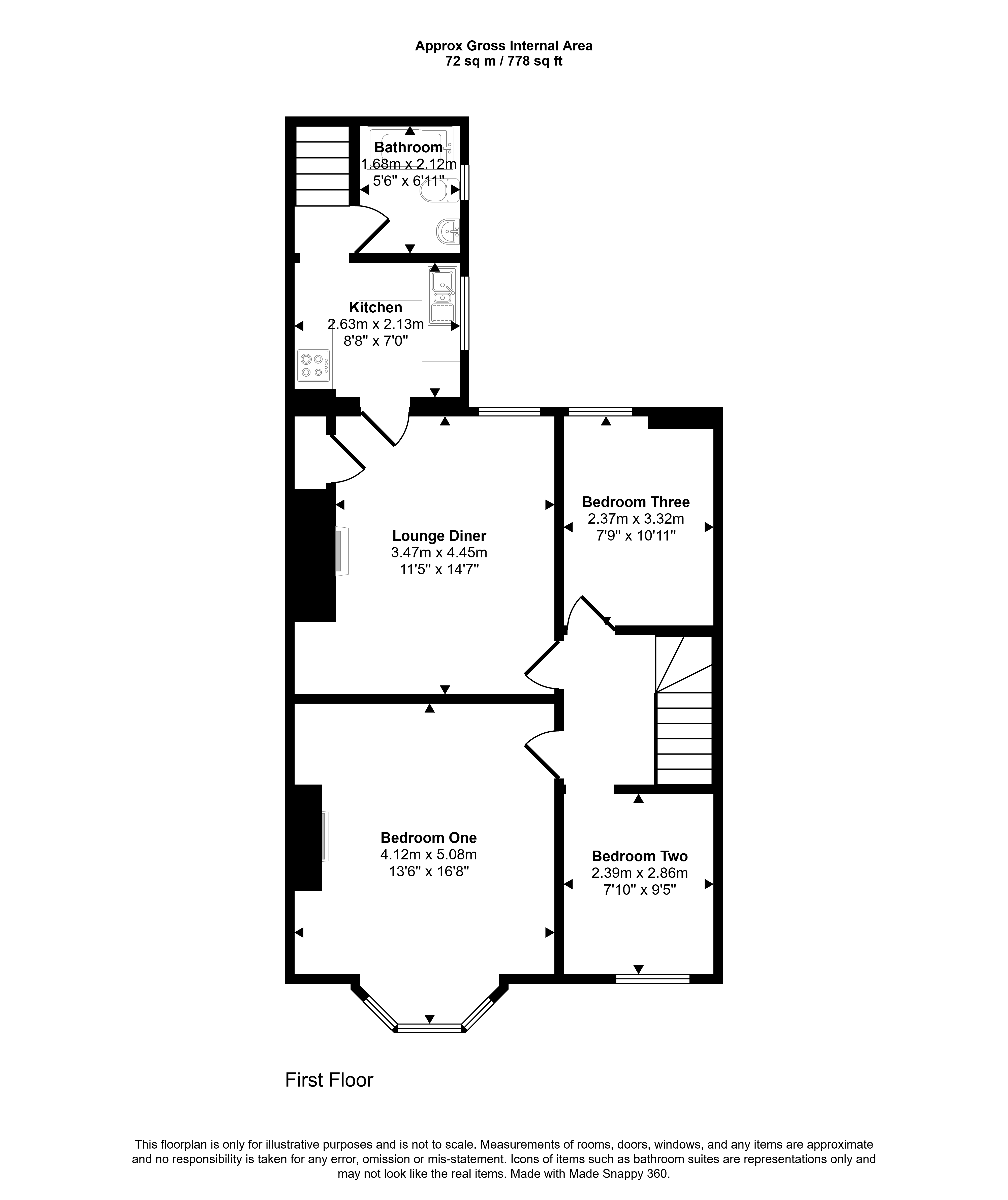 9, Wingrove Avenue, Newcastle upon Tyne floorplan