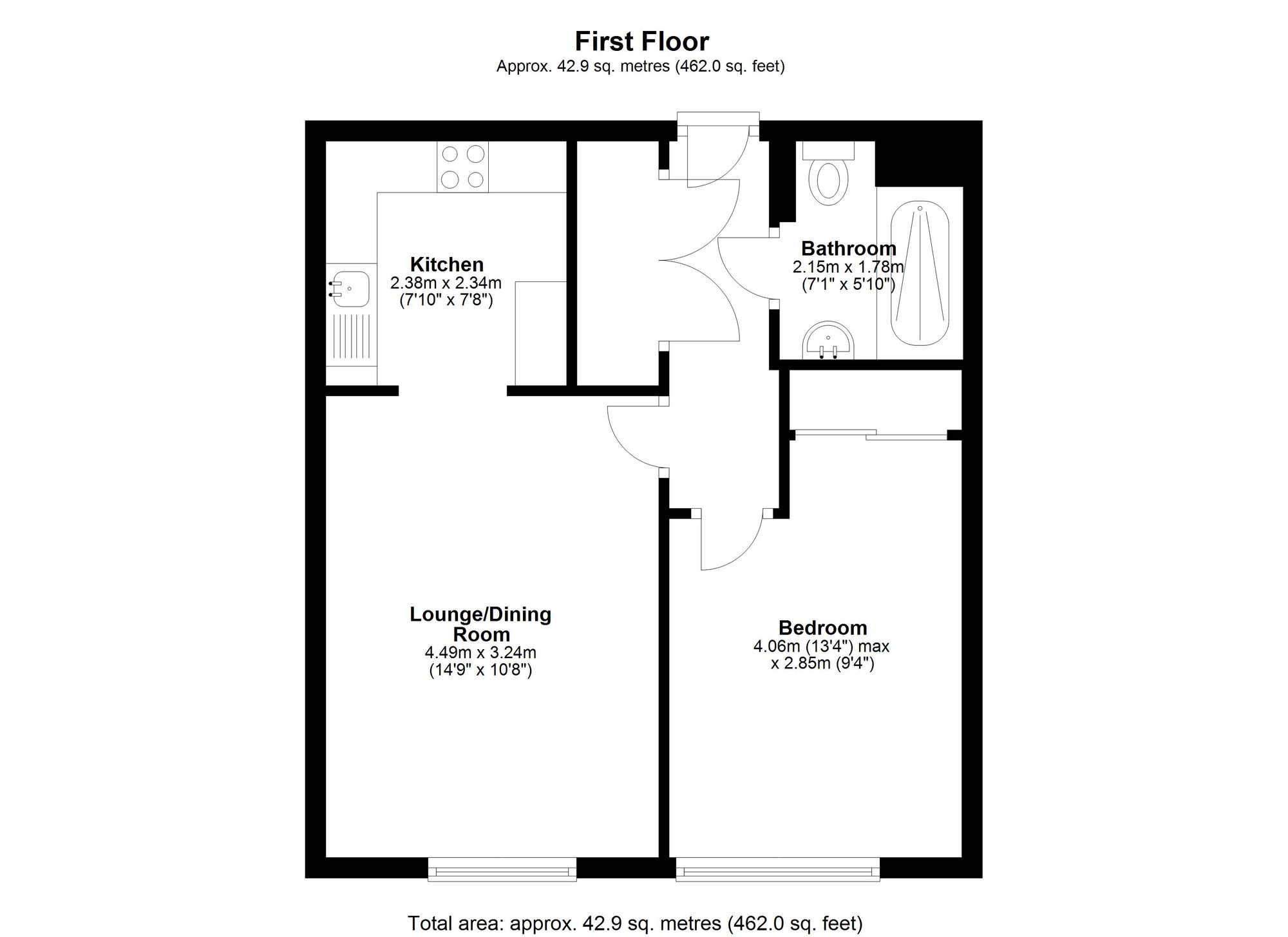 26 Collingwood Court, Royston floorplan