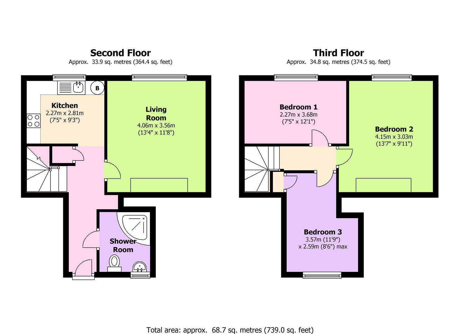 75, West Lane, London floorplan
