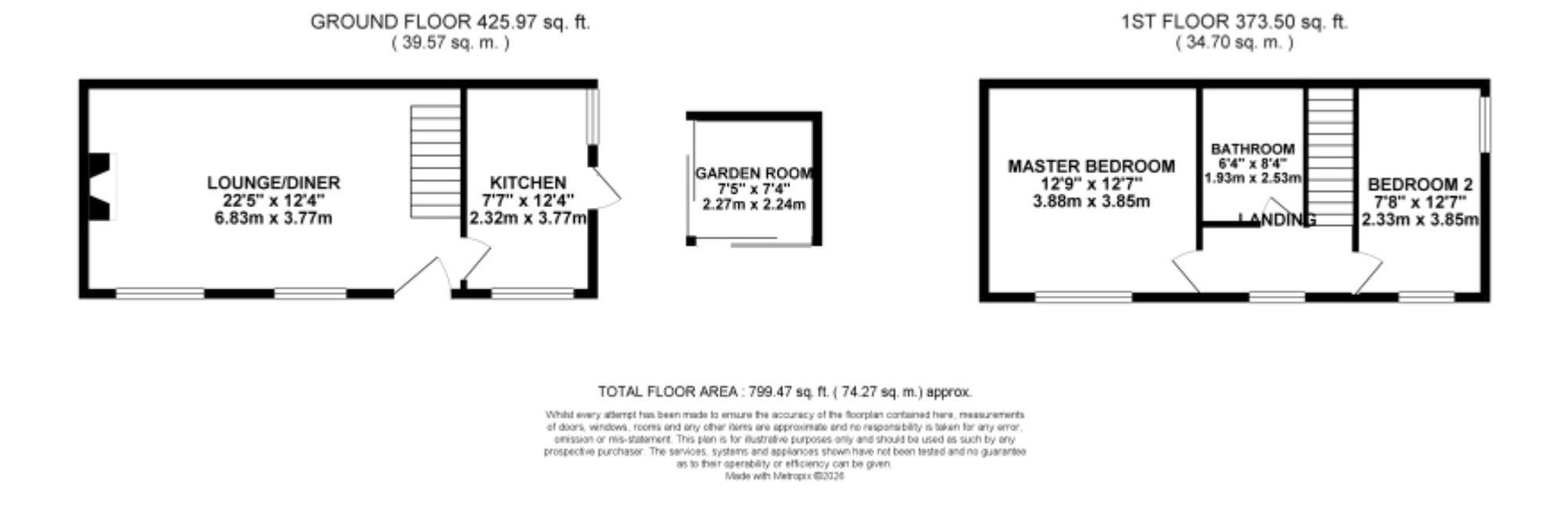 1 Chapel Street, Stoke-On-Trent floorplan