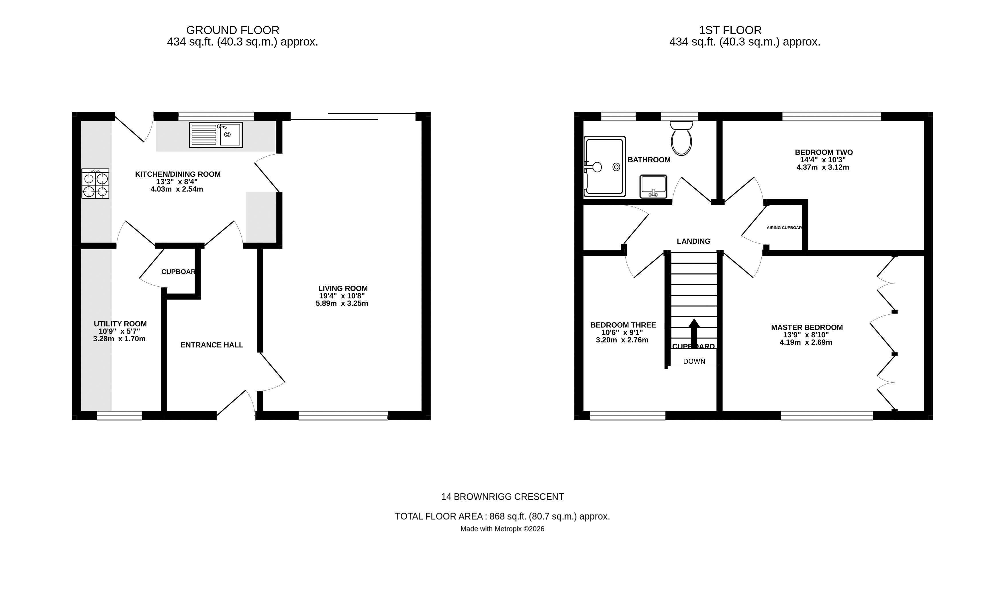 14, Brownrigg Crescent, Bracknell floorplan
