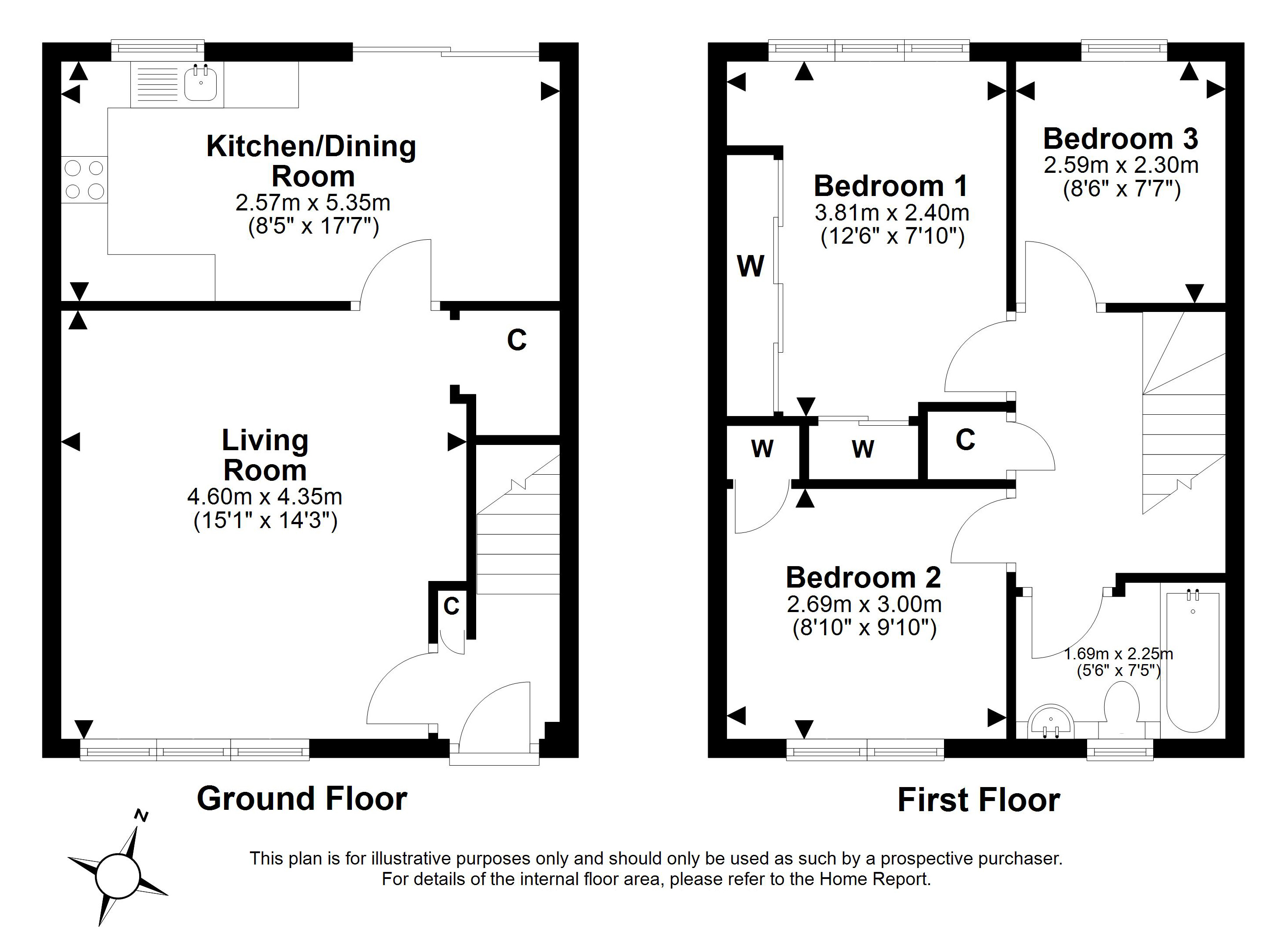 120, Saughton Mains Gardens, Saughton, Edinburgh floorplan