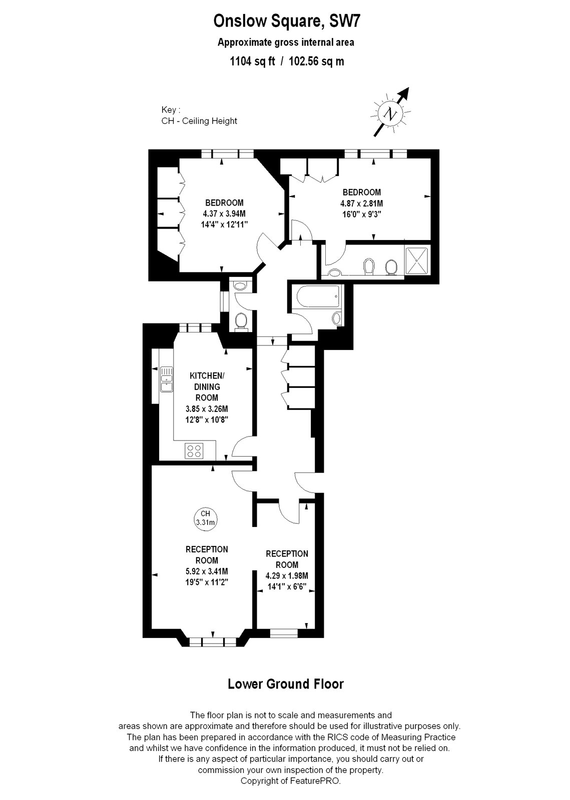 2 Bedrooms Flat to rent in Onslow Square, South Kensington, London SW7