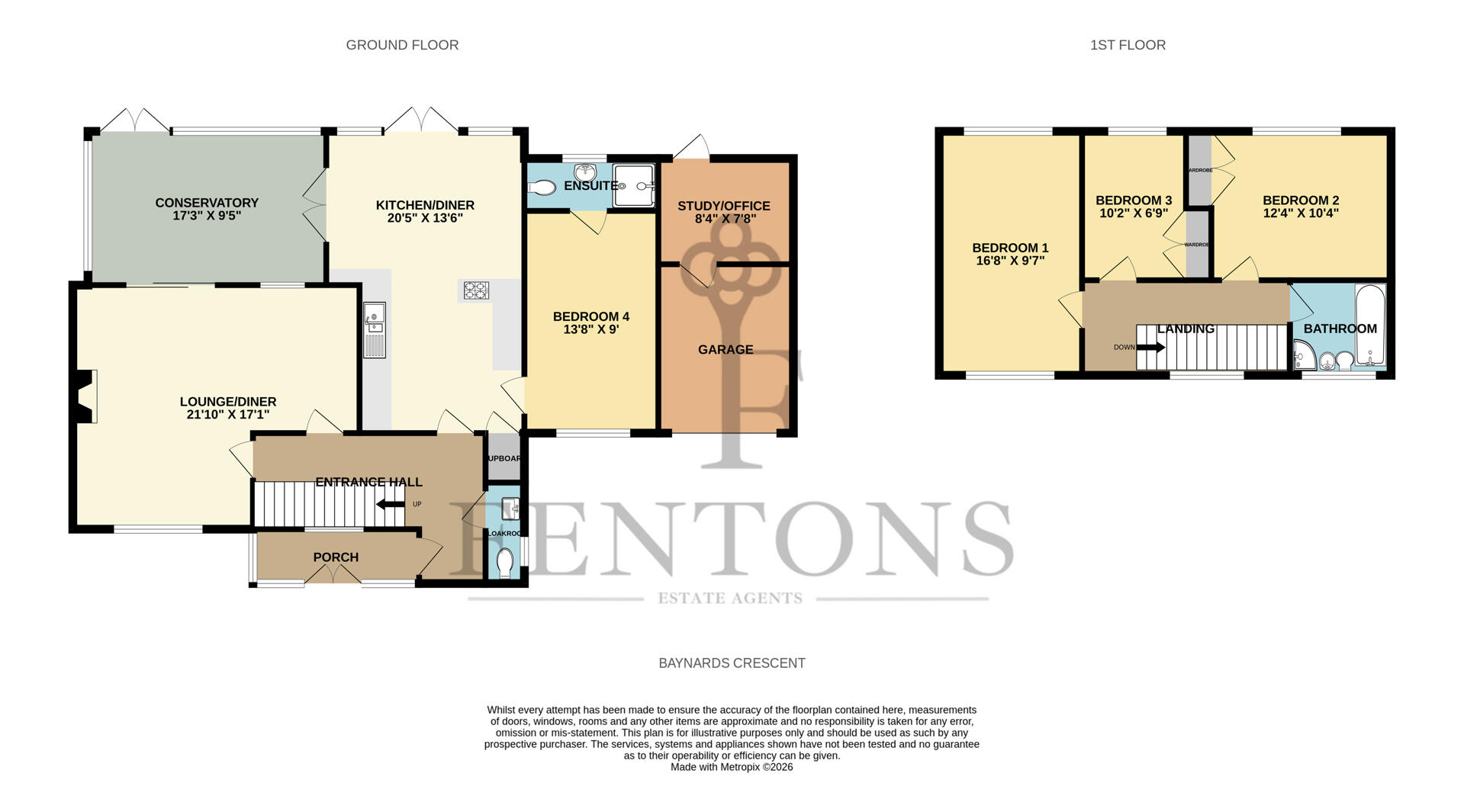 12, Baynards Crescent, Frinton-On-Sea floorplan