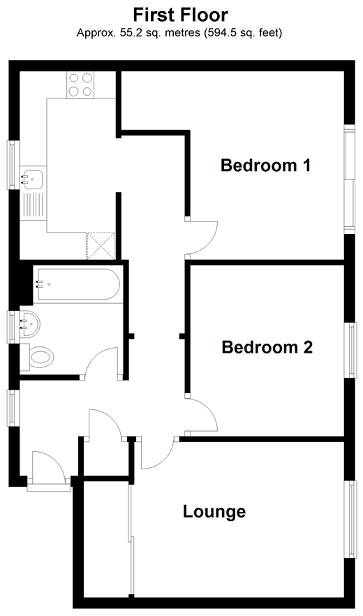 2 Bedrooms Flat for sale in Great Galley Close, Barking, Essex IG11