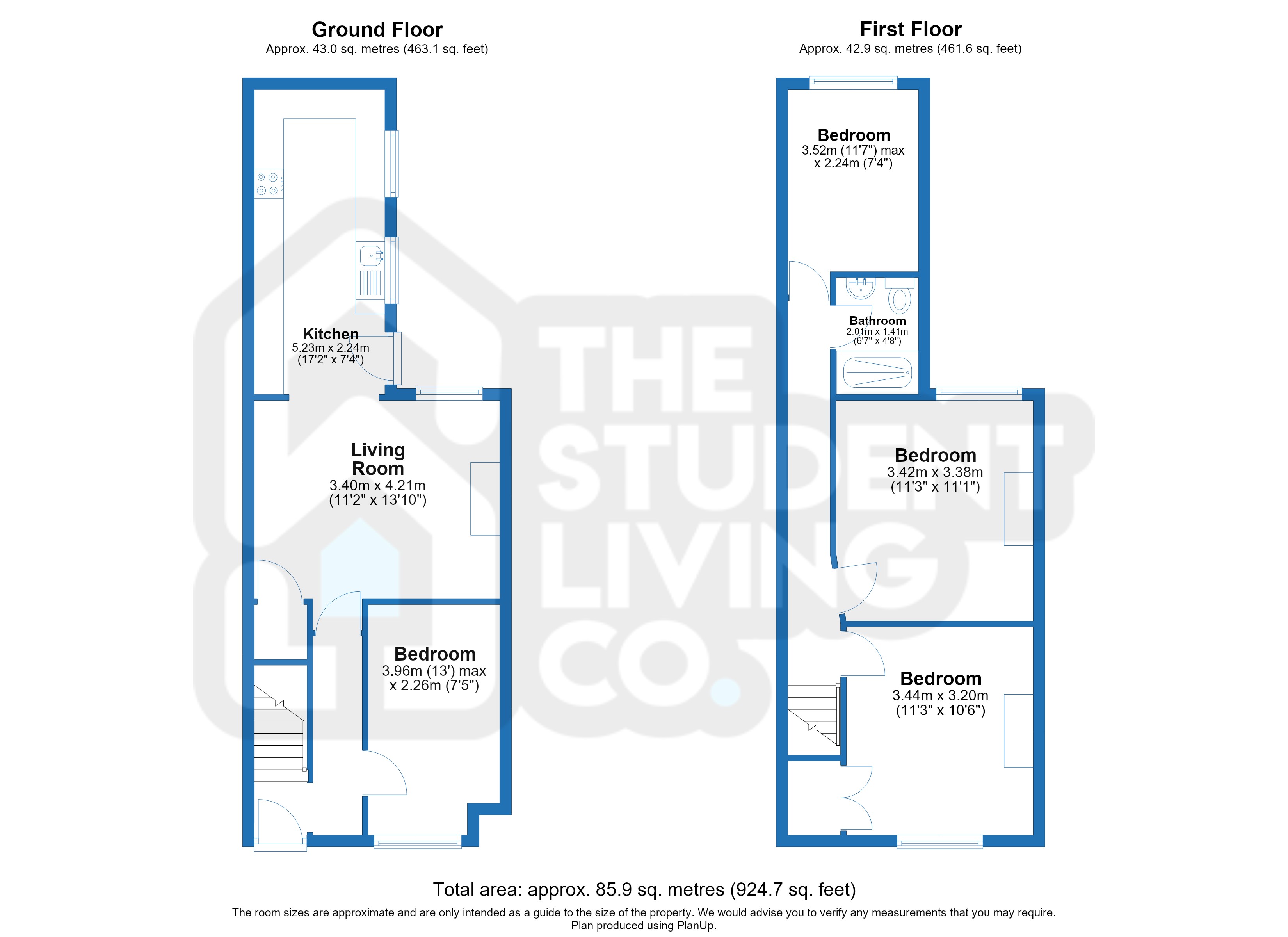 11, City Road, Nottingham floorplan