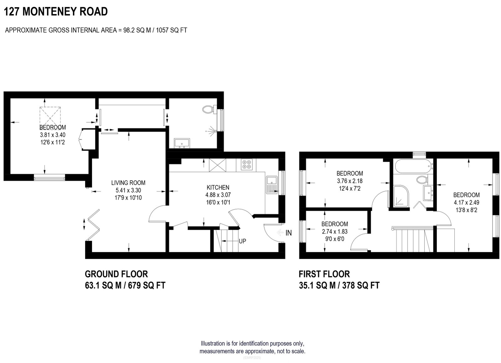 127, Monteney Road, Sheffield floorplan