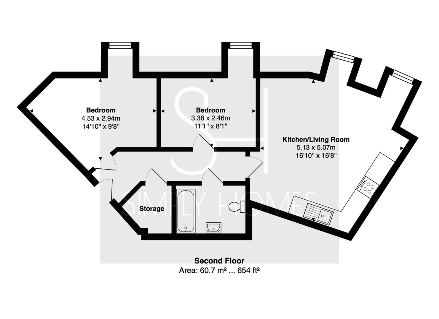 89, Buckwells Field, Hertford floorplan