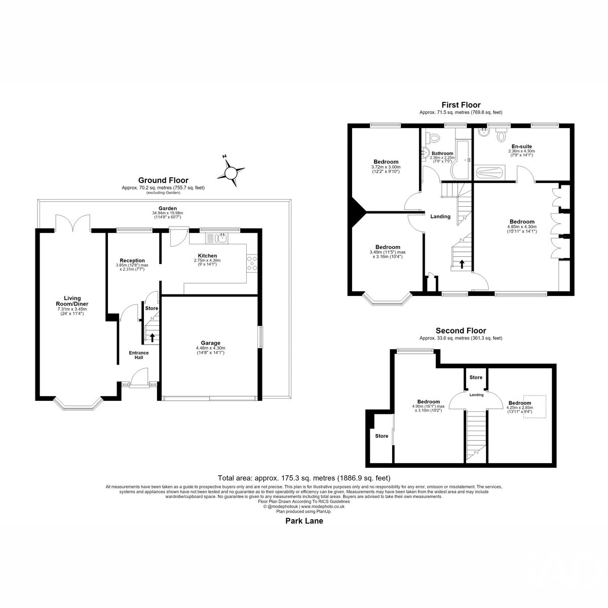 23, Park Lane, Bishop's Stortford floorplan