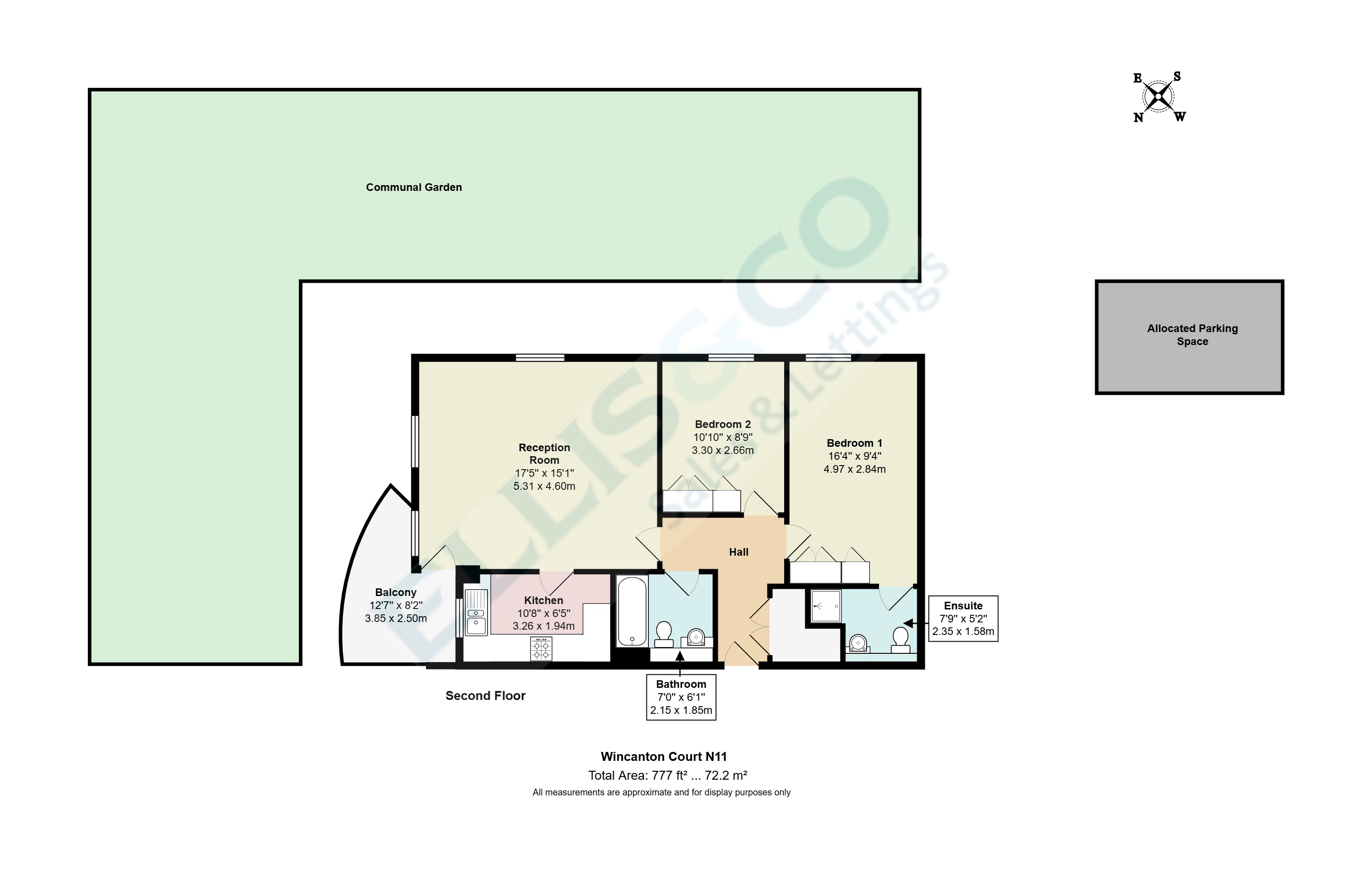 Flat 17, Wincanton Court, 17, Martock Gardens, Friern Barnet floorplan