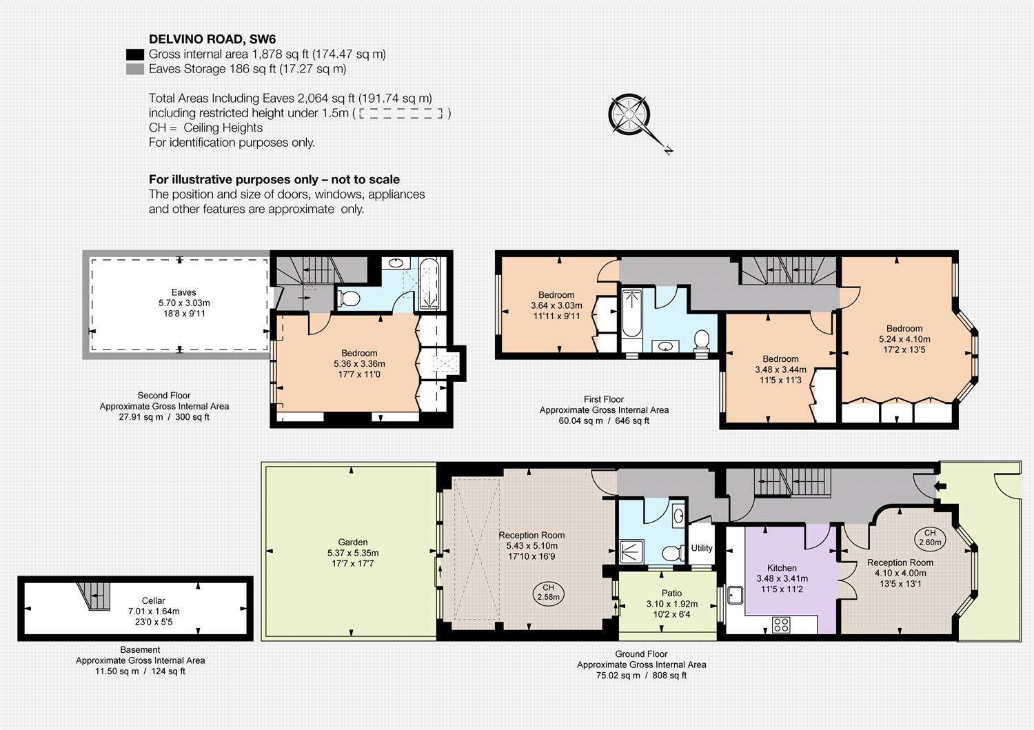 4 Bedrooms Terraced house to rent in Delvino Road, London SW6