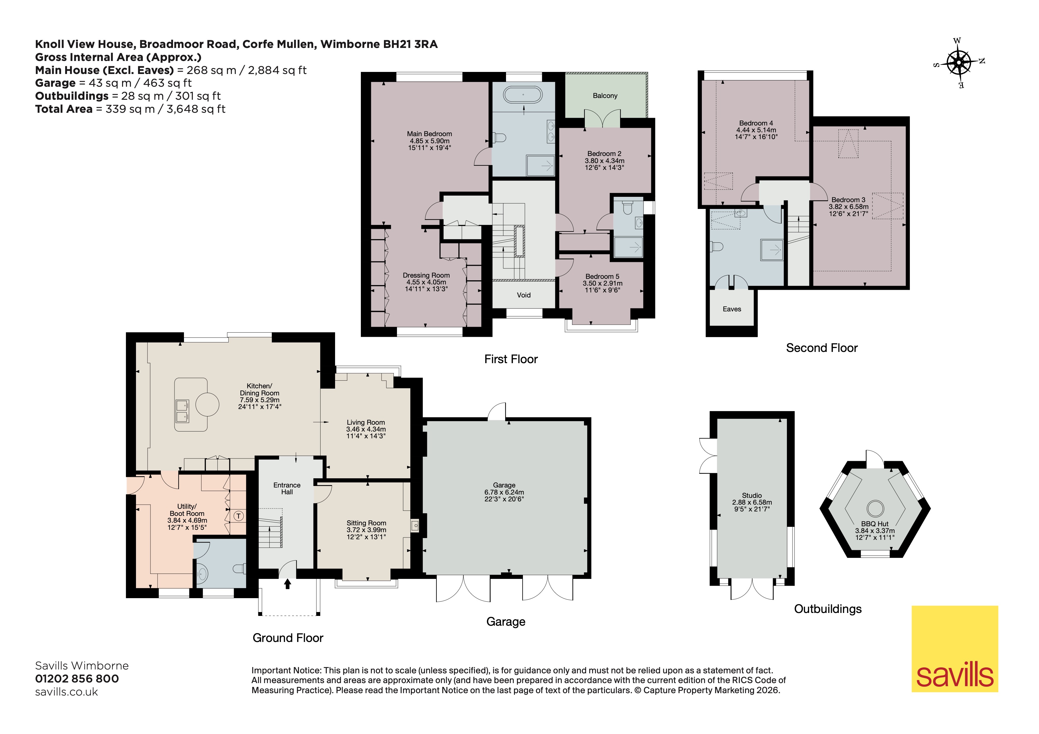 Knoll View House,, Broadmoor Road, Wimborne floorplan