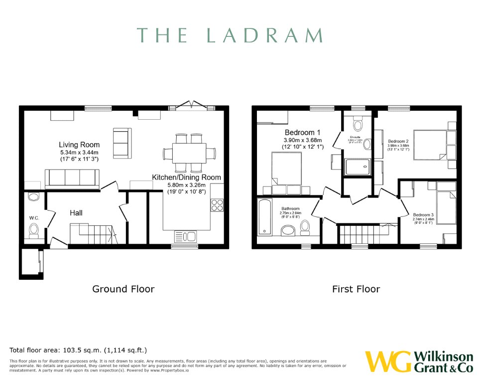 Plot 28 The Ladram, Evans Field, 4, Chestnut Avenue, Budleigh Salterton floorplan