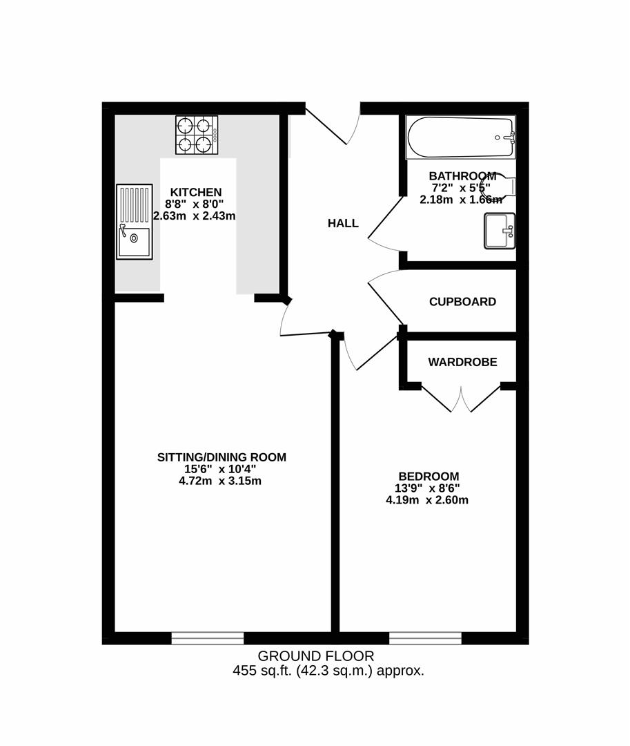 1 Sheridan House, Highbury Drive, Leatherhead floorplan