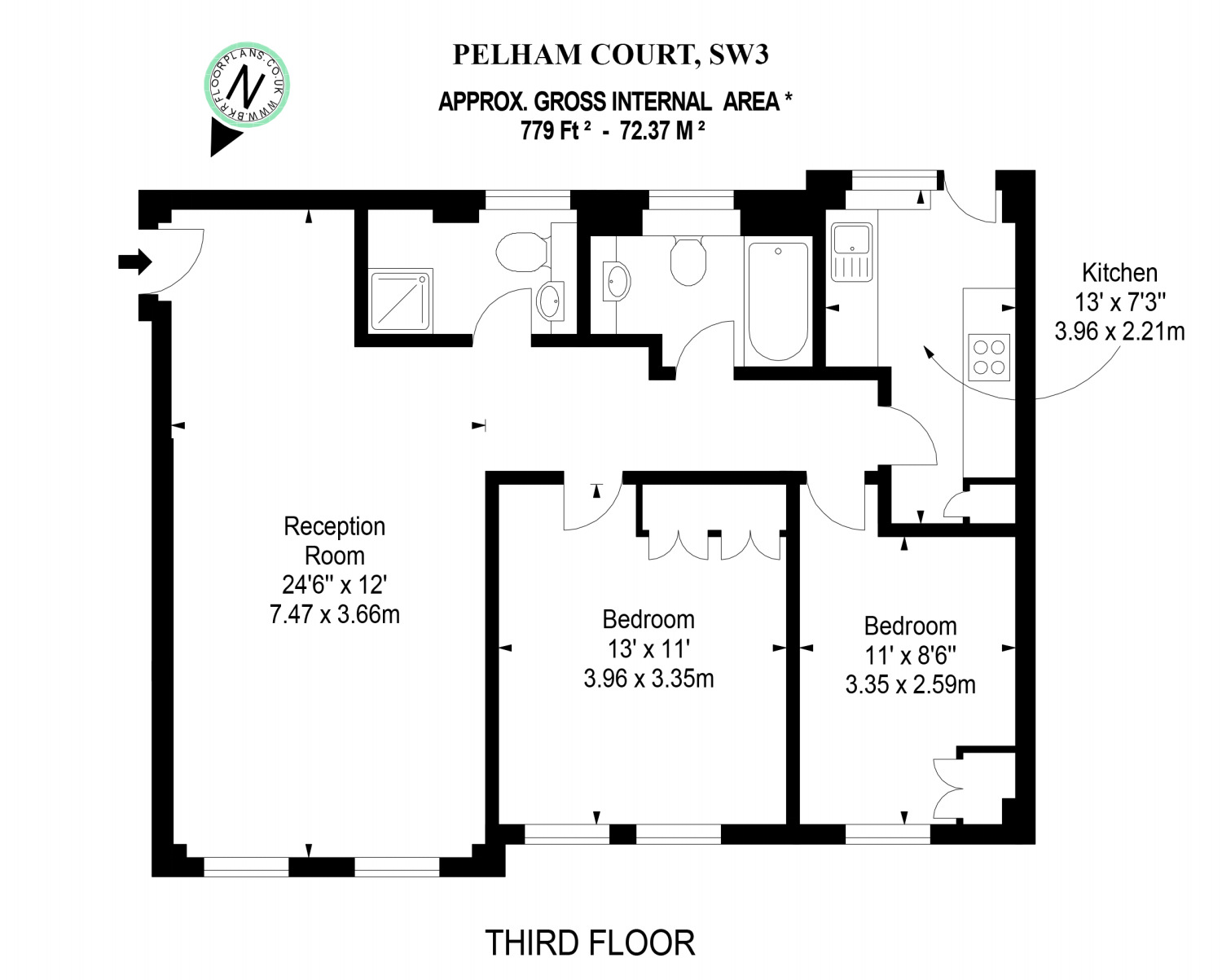 2 Bedrooms Flat to rent in Pelham Court, Fulham Road SW3