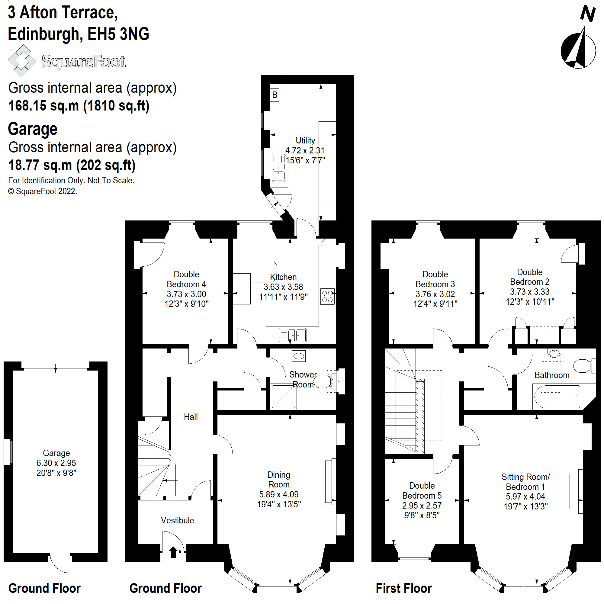 Afton Terrace, Edinburgh, Midlothian EH5, 4 bedroom terraced house for
