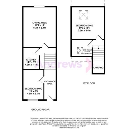 2 Bedrooms Maisonette to rent in Badminton Road, Downend, Bristol BS16