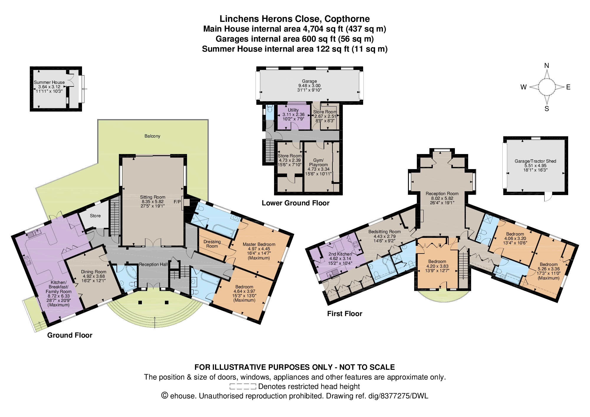 5 Bedrooms Detached house for sale in Herons Close, Copthorne, Crawley, West Sussex RH10