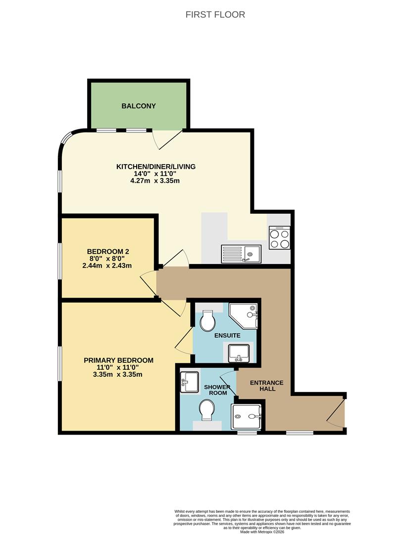 Flat 4, 5, River Gardens, Sidegate Road, Runham Vauxhall floorplan