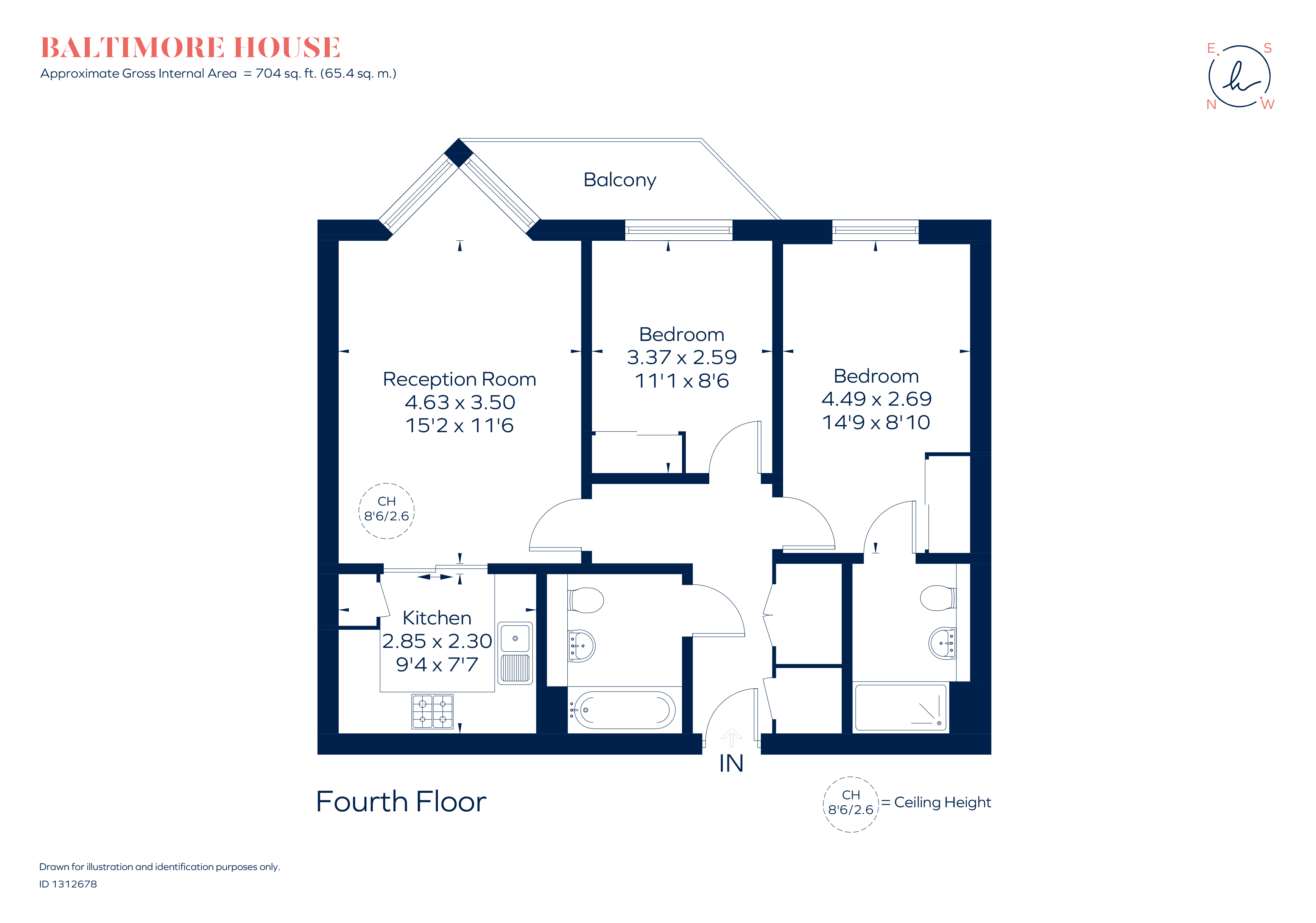 21, Baltimore House, Juniper Drive, London floorplan