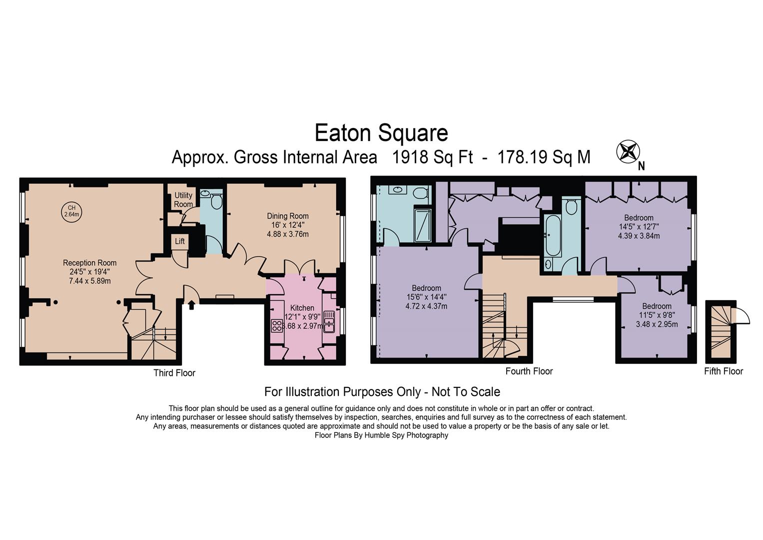 Flat 3, 114, Eaton Square, London floorplan