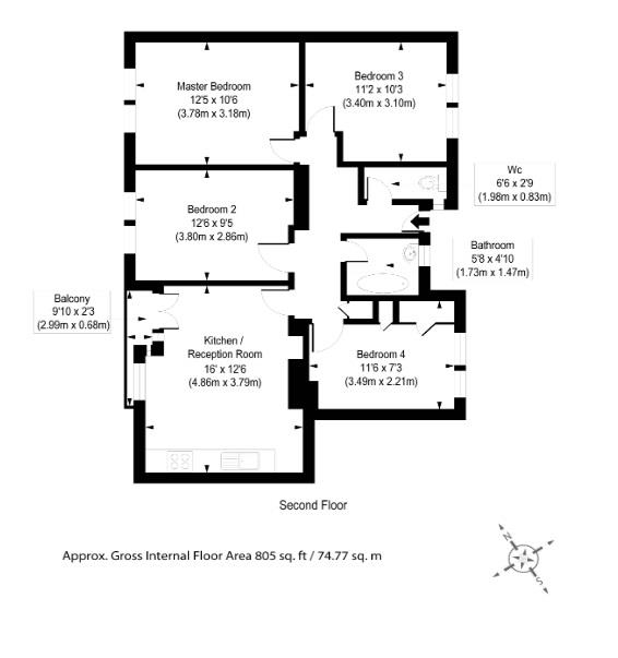 4 Bedrooms Flat to rent in Brondesbury Road, London NW6