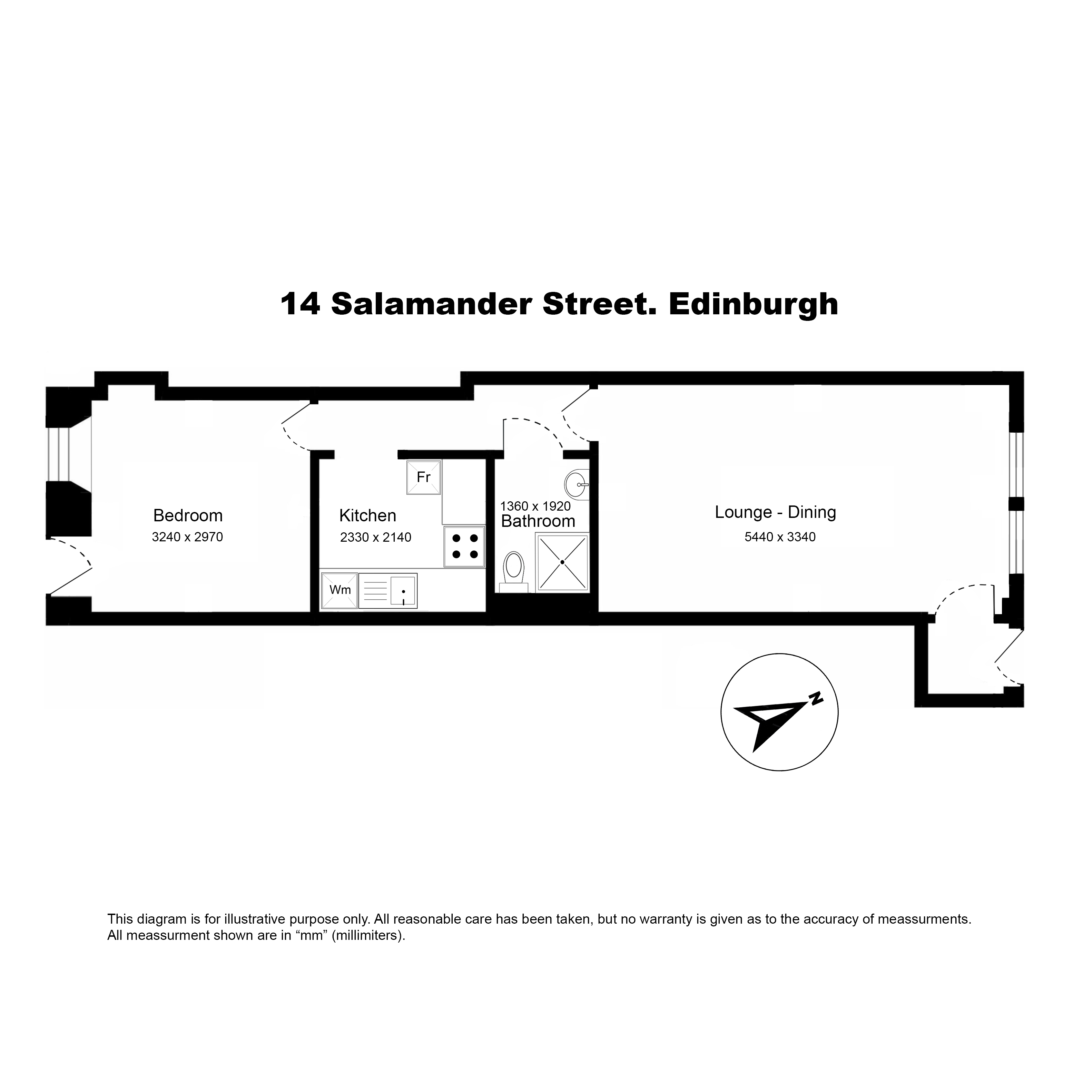 Salamander Street, Edinburgh floorplan