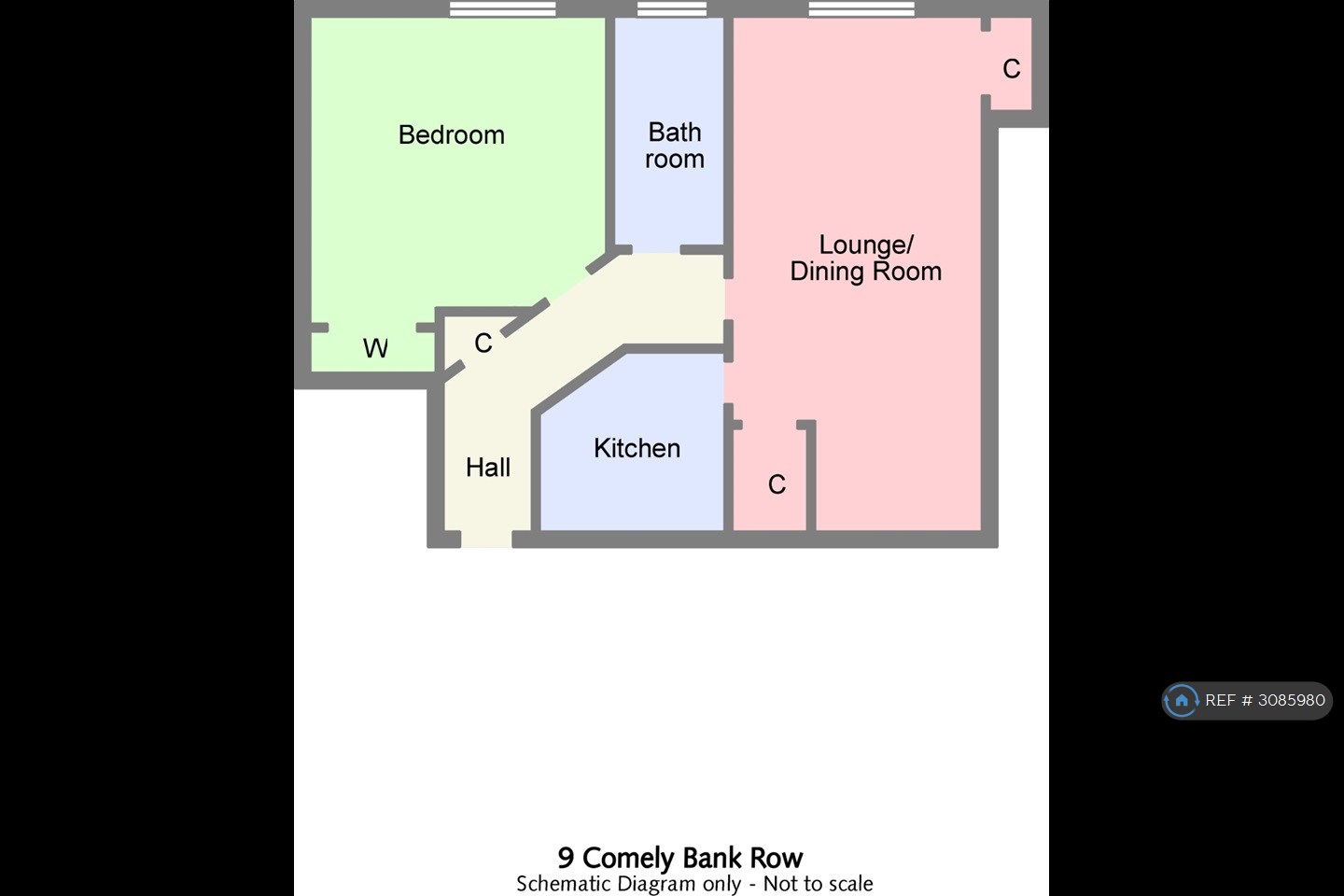 Comely Bank Row, Edinburgh floorplan