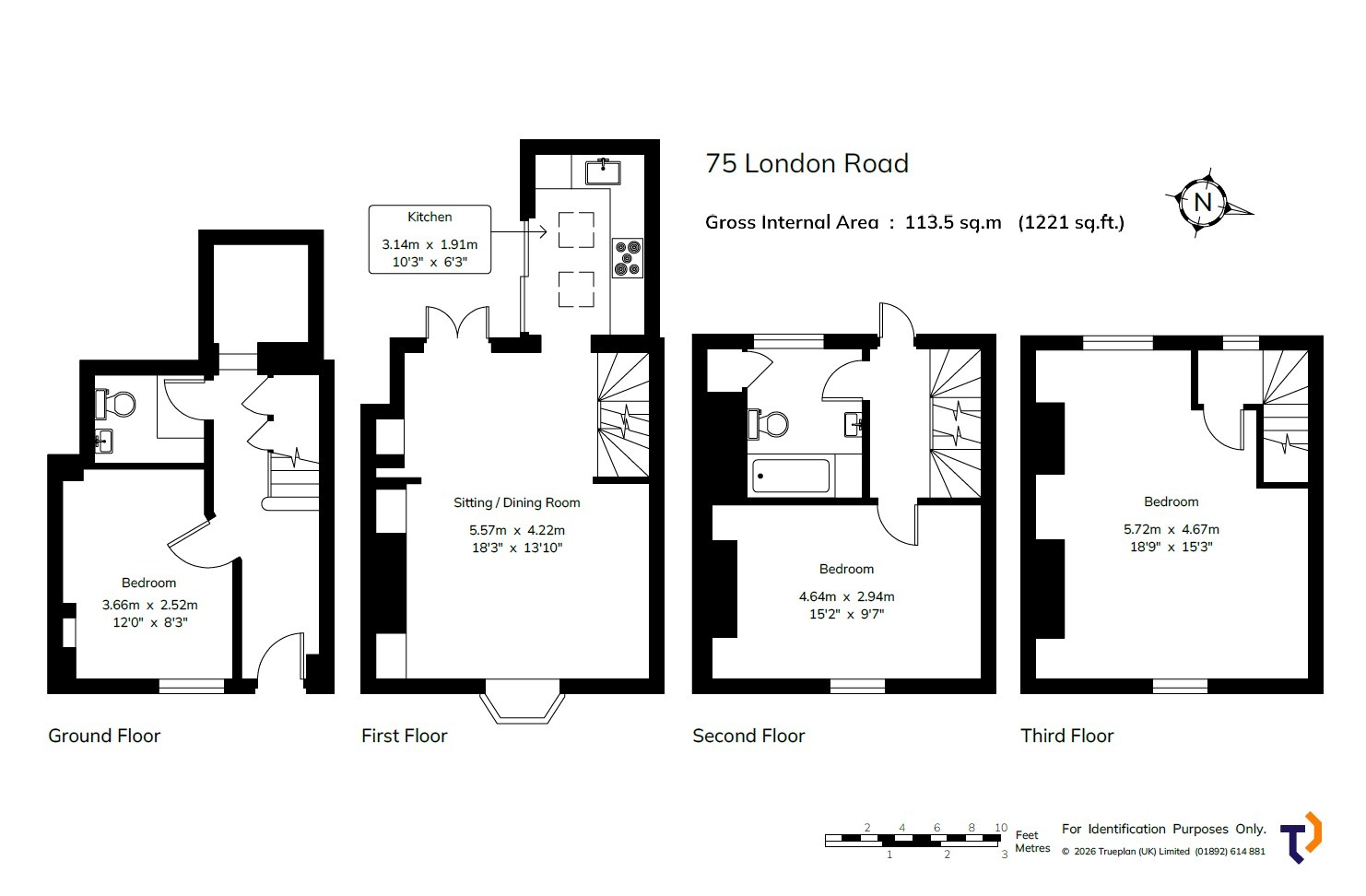 75, London Road, Kent floorplan