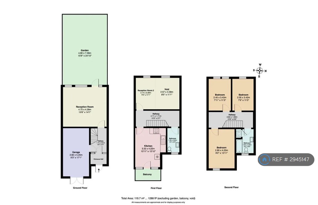 90, Harrowgate Road, London floorplan