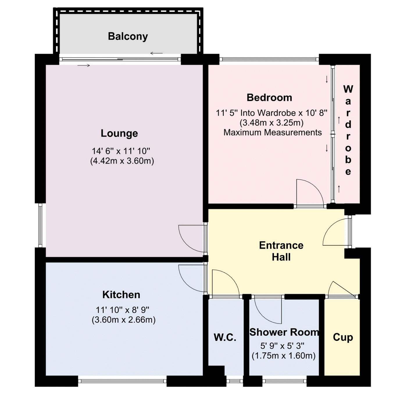 Flat 3, Berdonna Court, Copper Beech Drive, Portsmouth floorplan