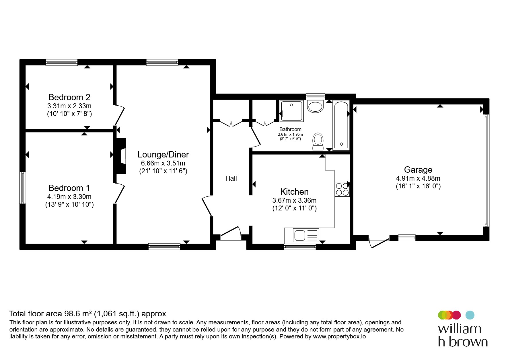 The Villa, Washway Road, Spalding floorplan
