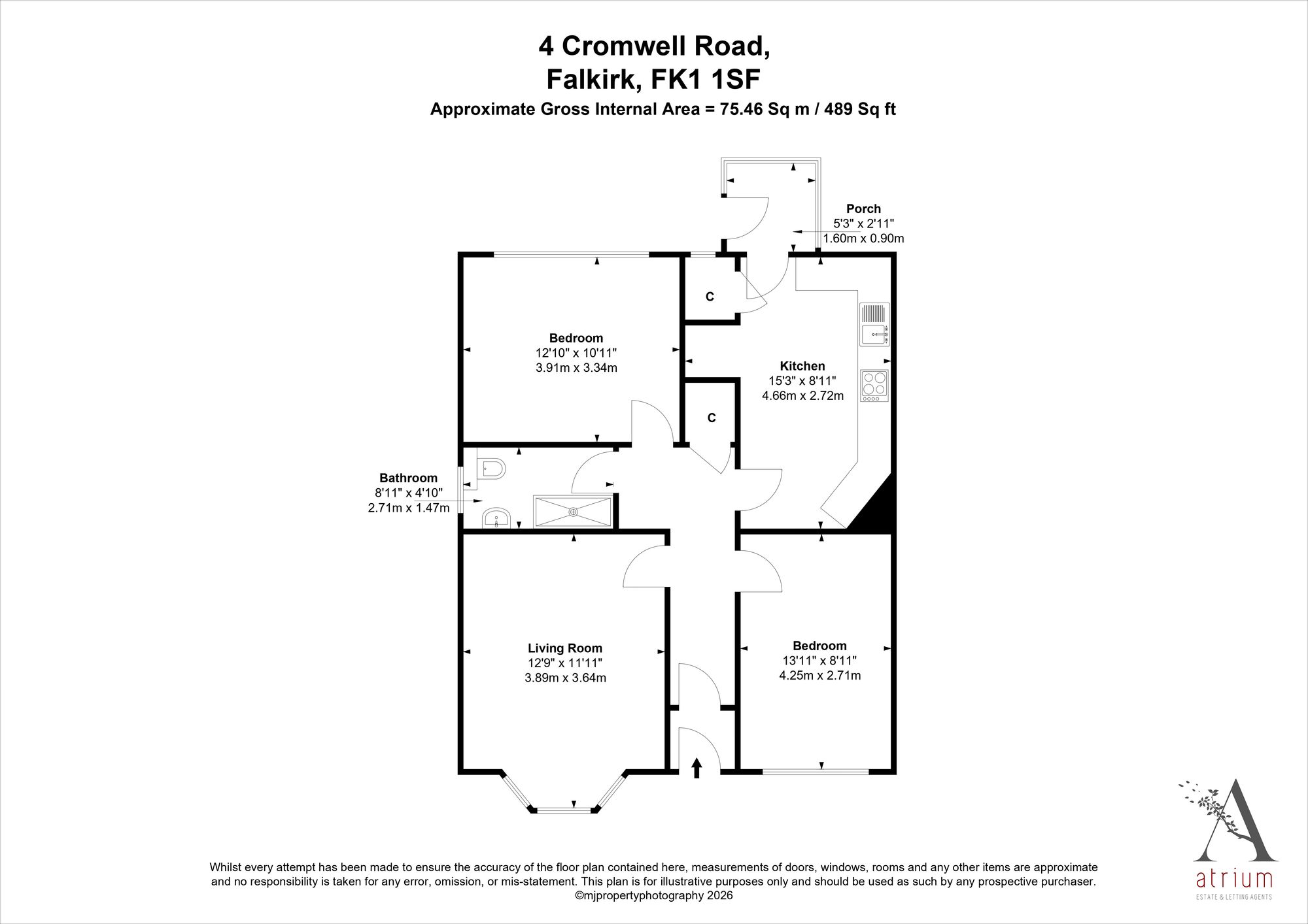 4 Cromwell Road, Falkirk floorplan