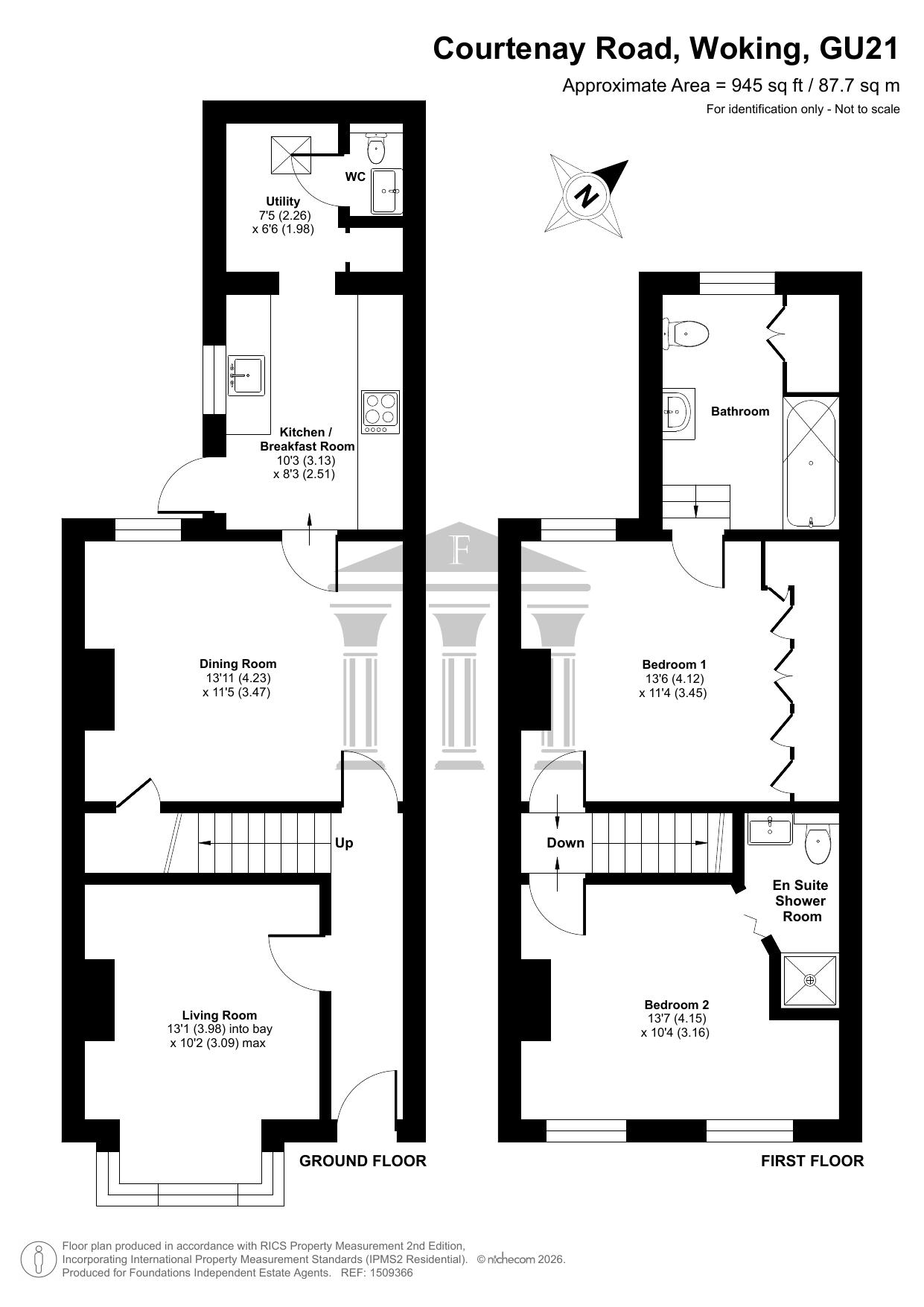 20 Courtenay Road, Woking floorplan