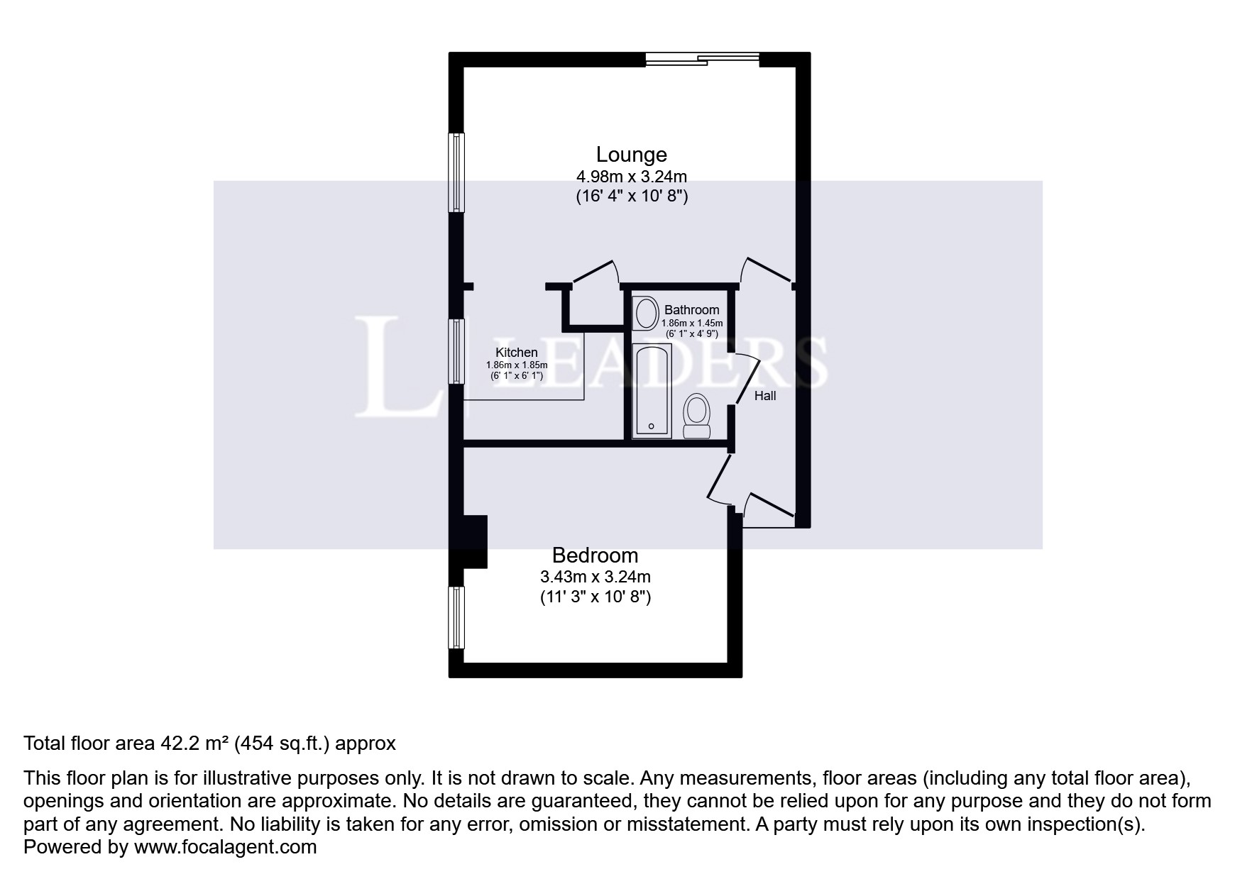 Flat 34 Regal Court, 72, Bishopsgate Street, Birmingham floorplan
