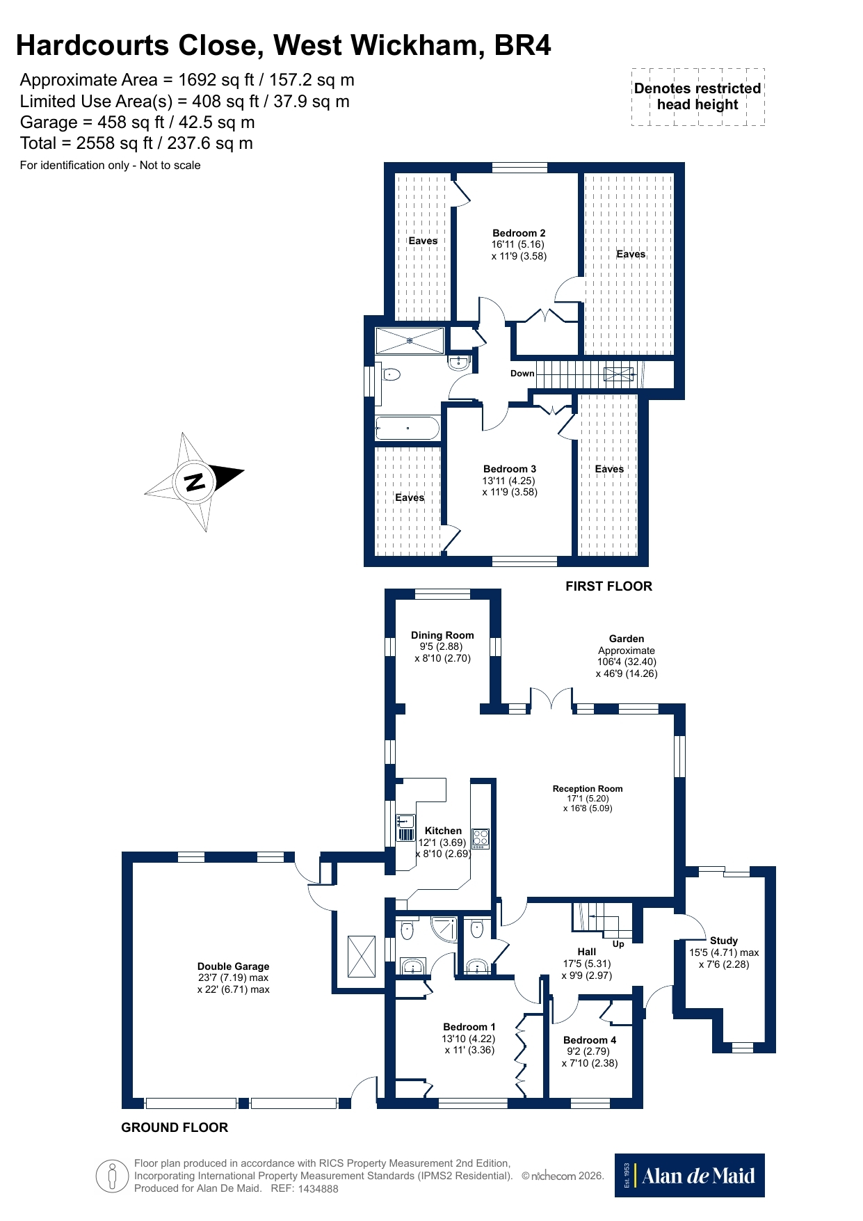5, Hardcourts Close, West Wickham floorplan