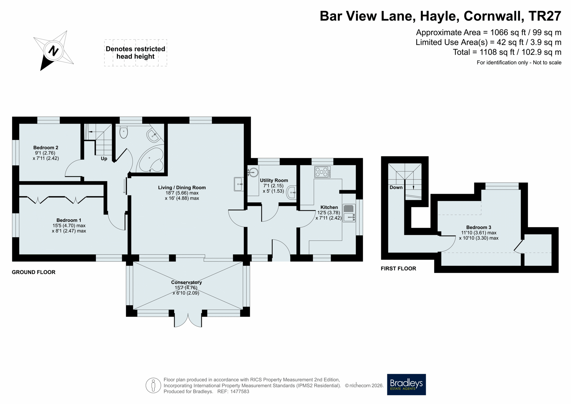 The Old Coach House 6 Bar View Lane, Hayle Cornwall, Cornwall floorplan