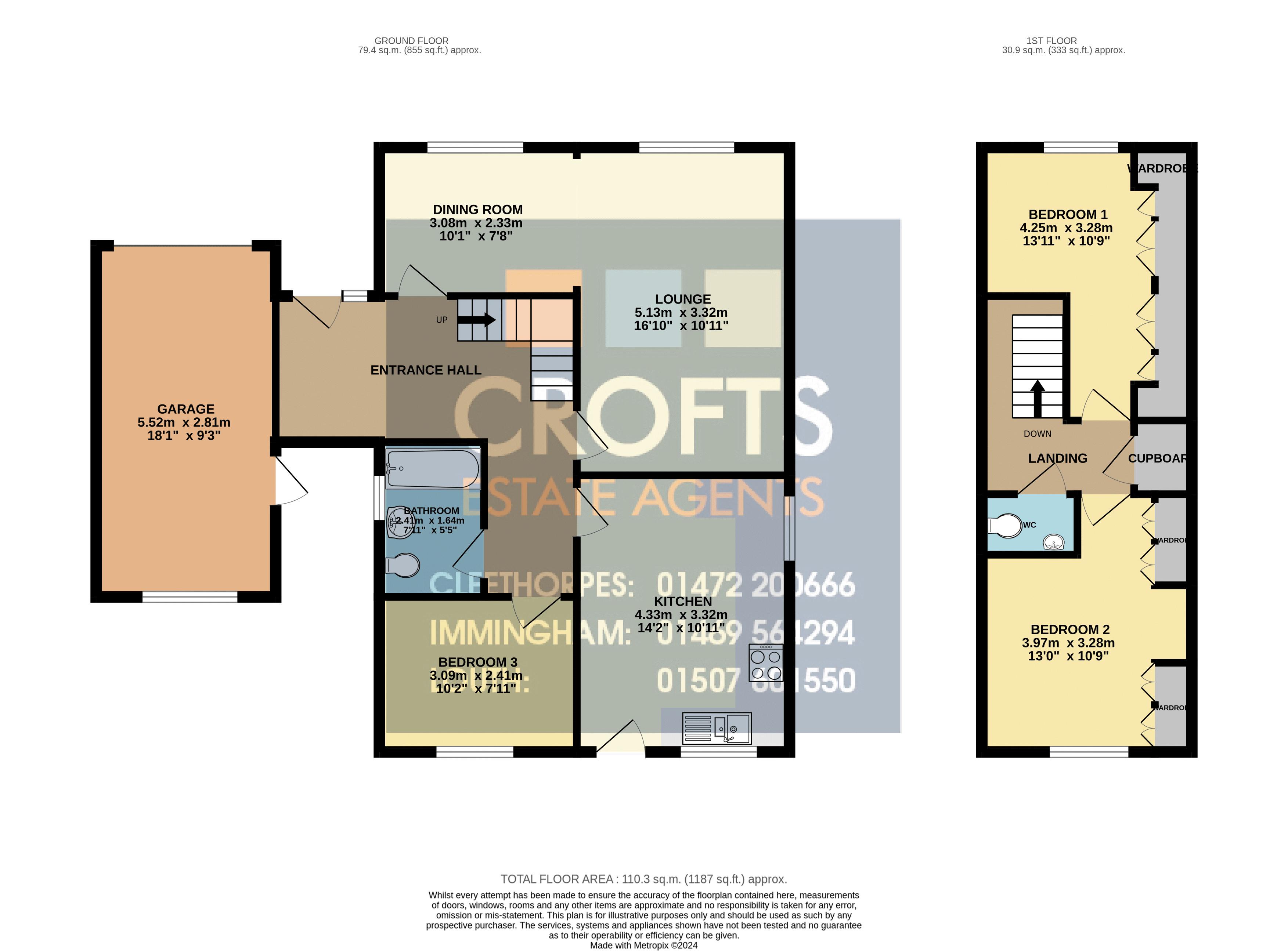 8, Carmen Crescent, Holton-Le-Clay floorplan