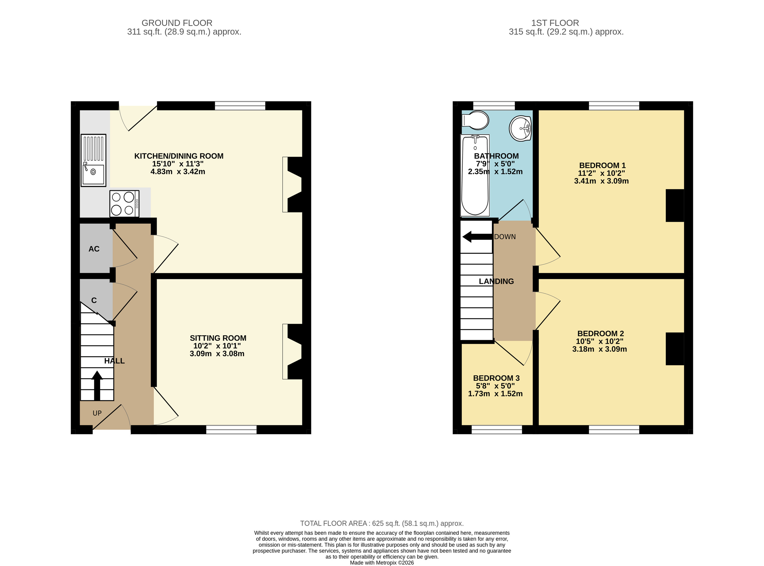 3 Quarry Cottages, Yeovil floorplan