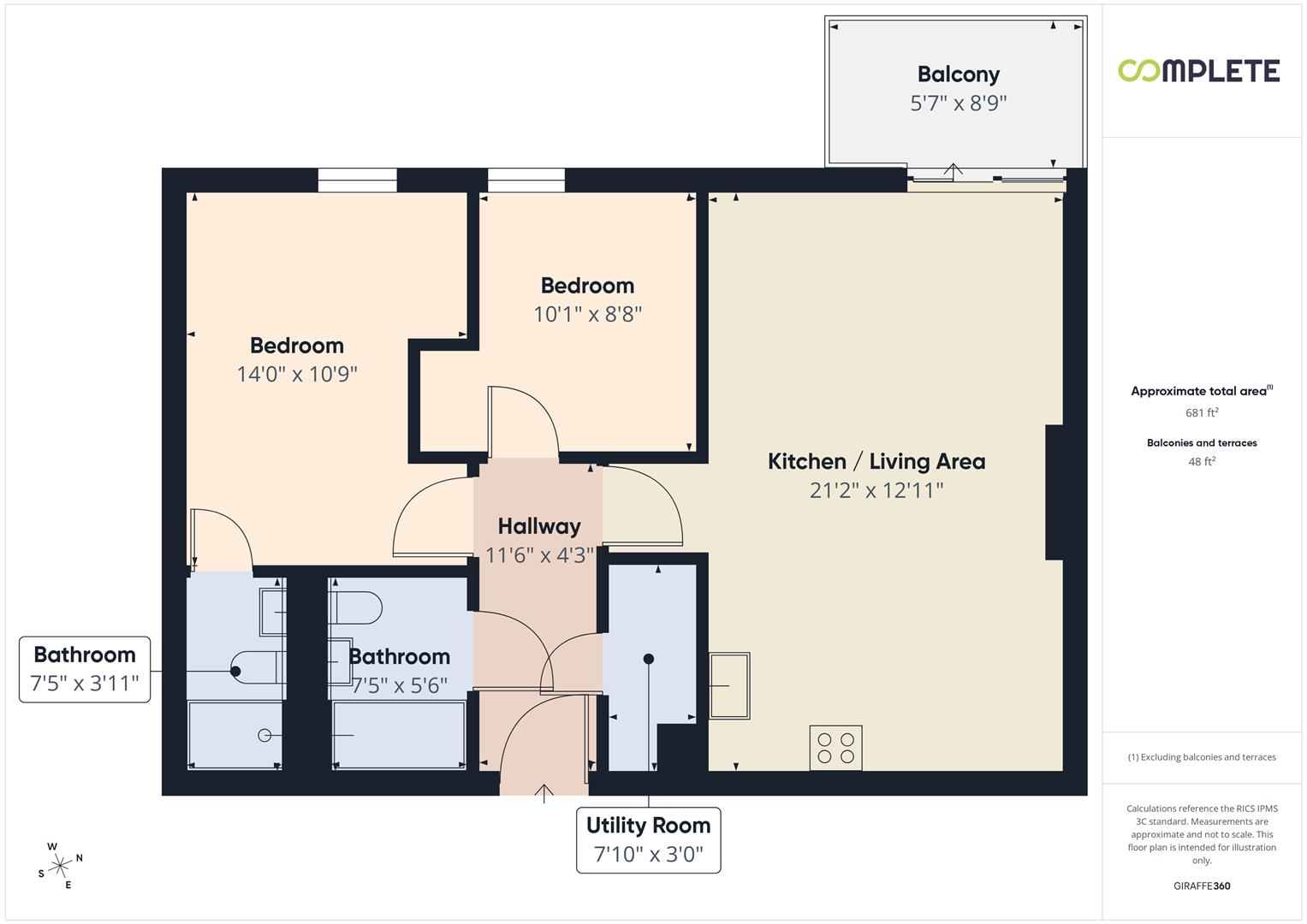 17 The Assembly, 1 Cambridge Street, Manchester floorplan