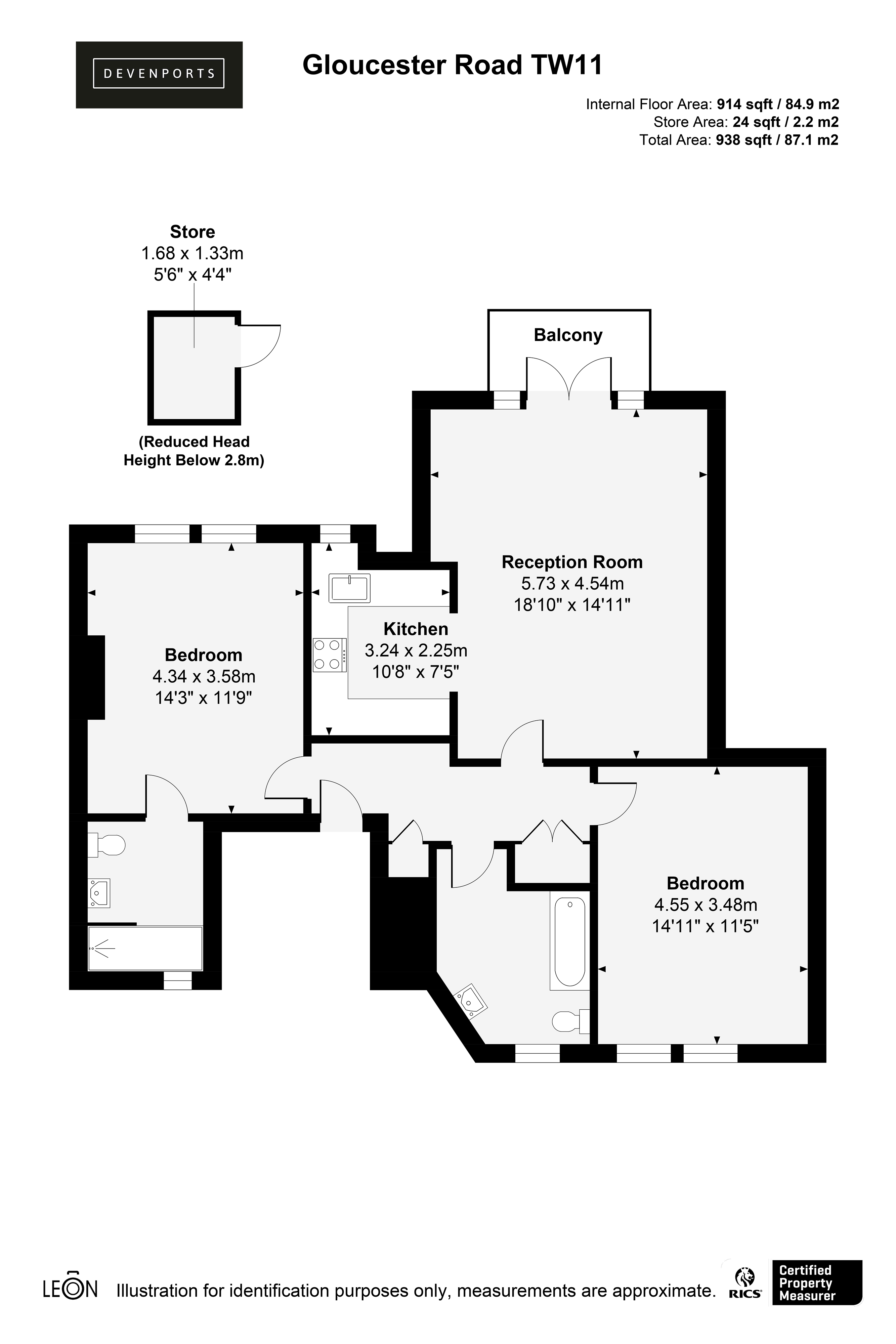 Gloucester Road, Teddington floorplan