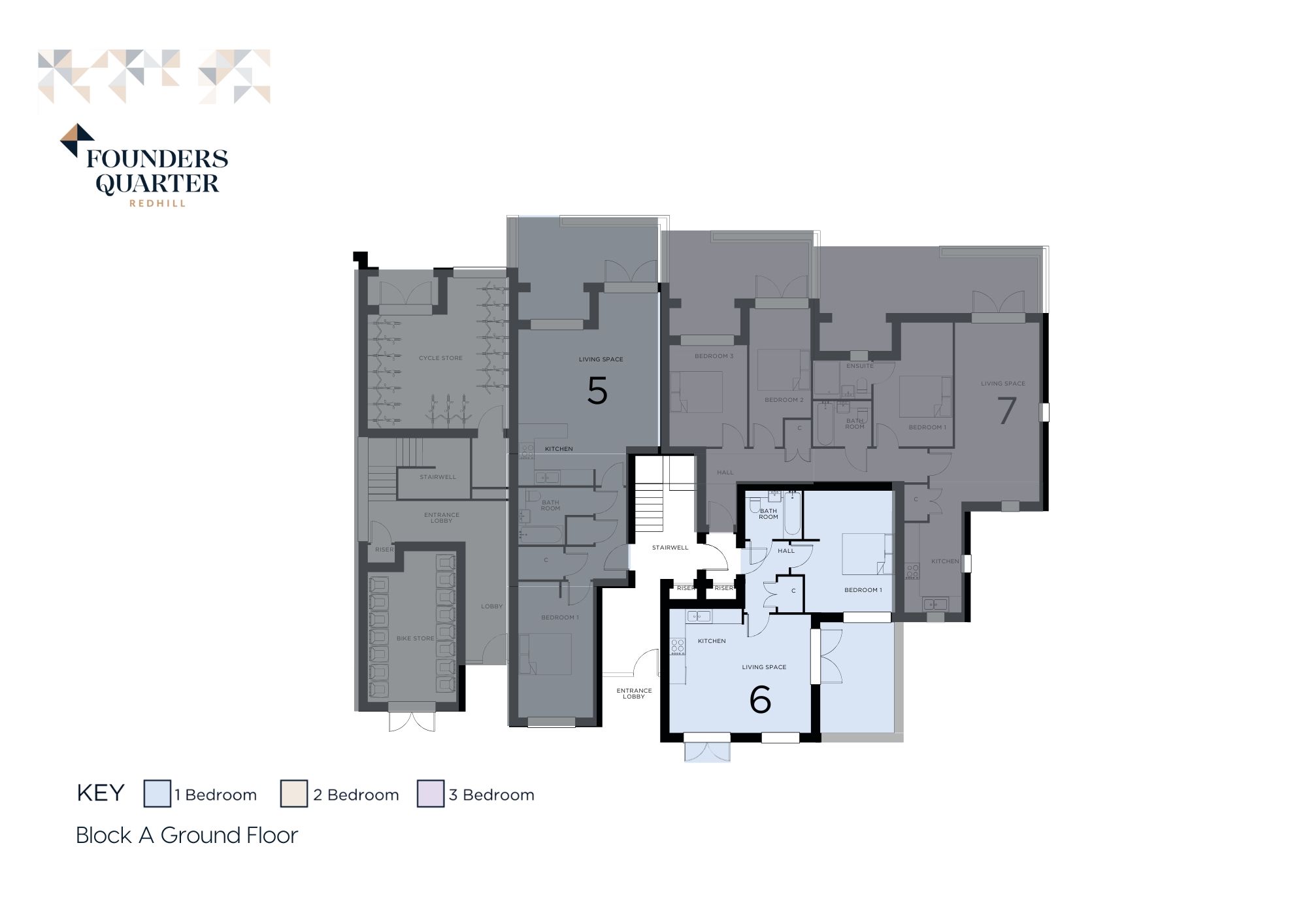 Flat 9 Founders Quarter, Kingsfield Way, Redhill floorplan